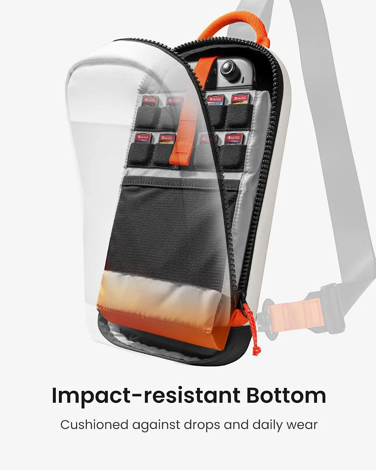 tomtoc Sling Carrying Bag for Nintendo Switch 2 with 8 Game Card Slots