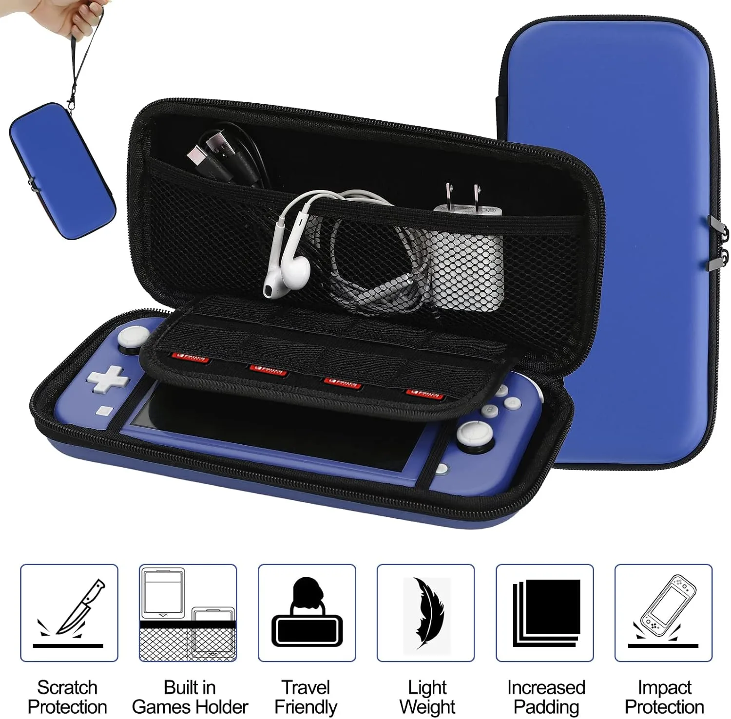 Switch Lite Case 16-in-1 Accessories Bundle for Nintendo Switch Lite (2019)