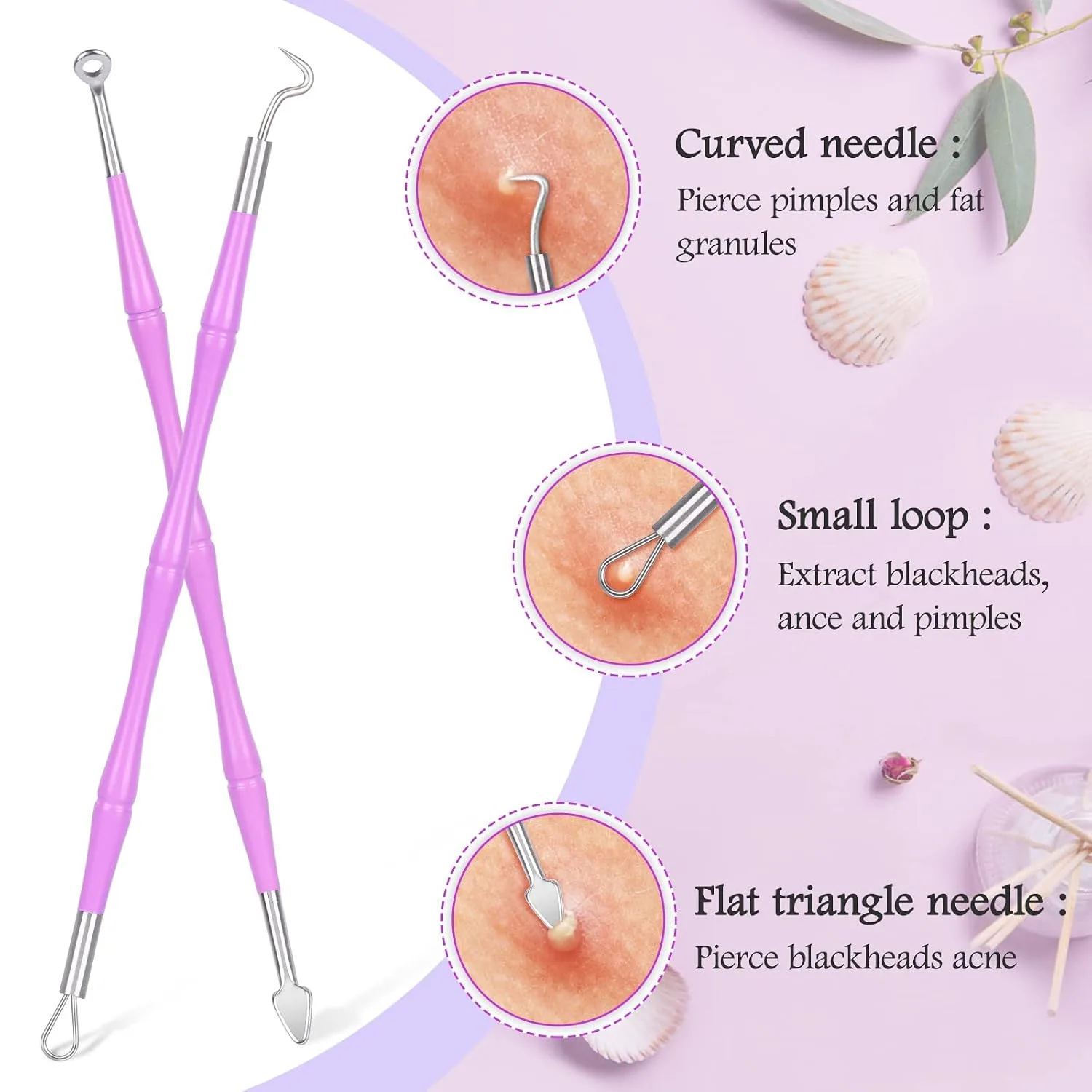 Pimple Popper Tool Kit, MORGLES 14-Heads Acne Zit Popper Extraction Tools