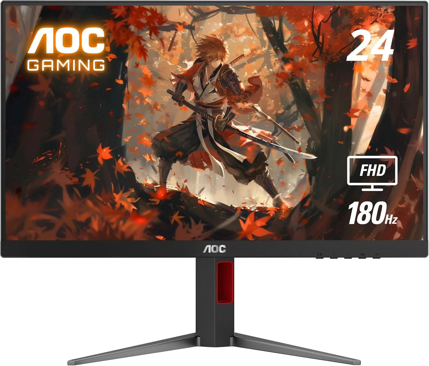 AOC 24 Inch Gaming Monitor FHD 180Hz Fast IPS 1ms HDR, 24G4