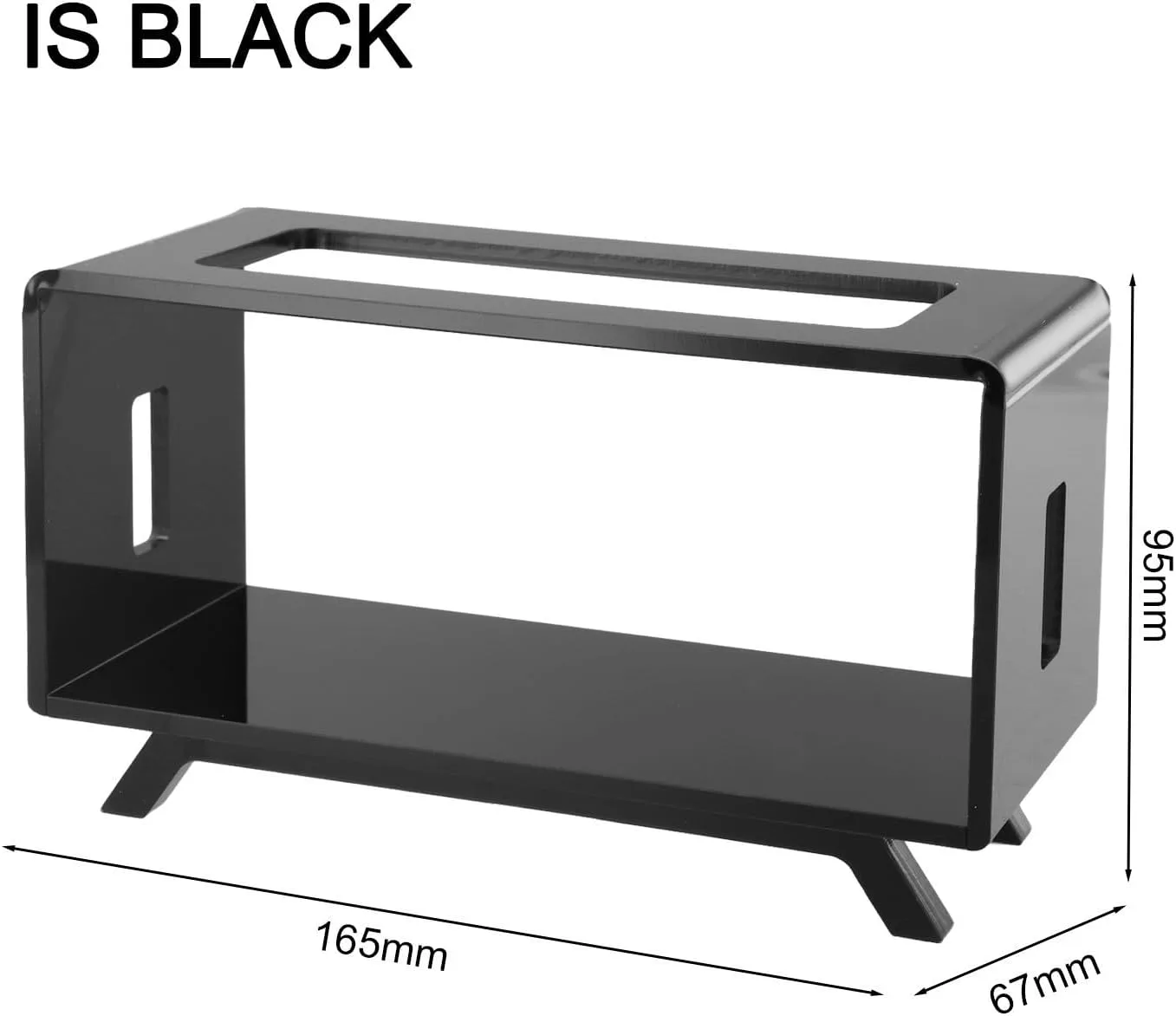 Desktop Speaker Stand Stable Display Holder Base for Marshall Emberton II for Marshall Middleton Audio Bracket Home Office Studio Decor Transparent Black(Is black)