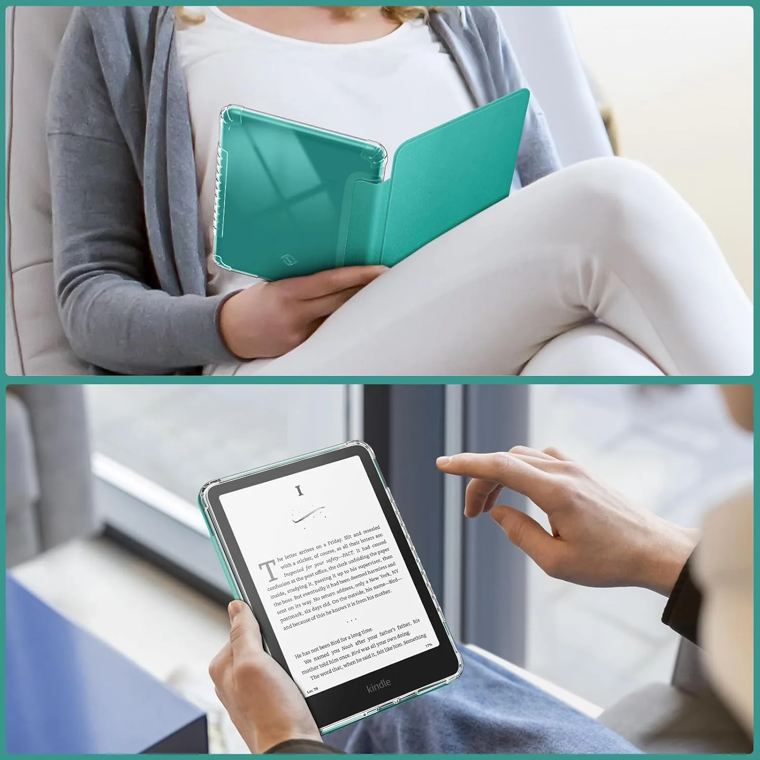 Fintie Clear Case for 7" Kindle Paperwhite 12th Gen 2024 & Kindle Colorsoft