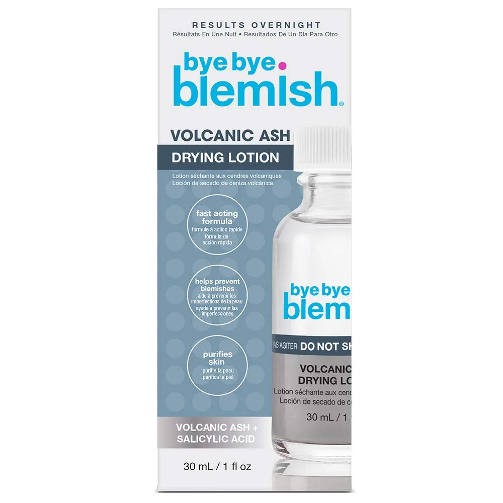 Bye Bye Blemish Volcanic Ash Drying Lotion, Acne Spot Treatment 1oz