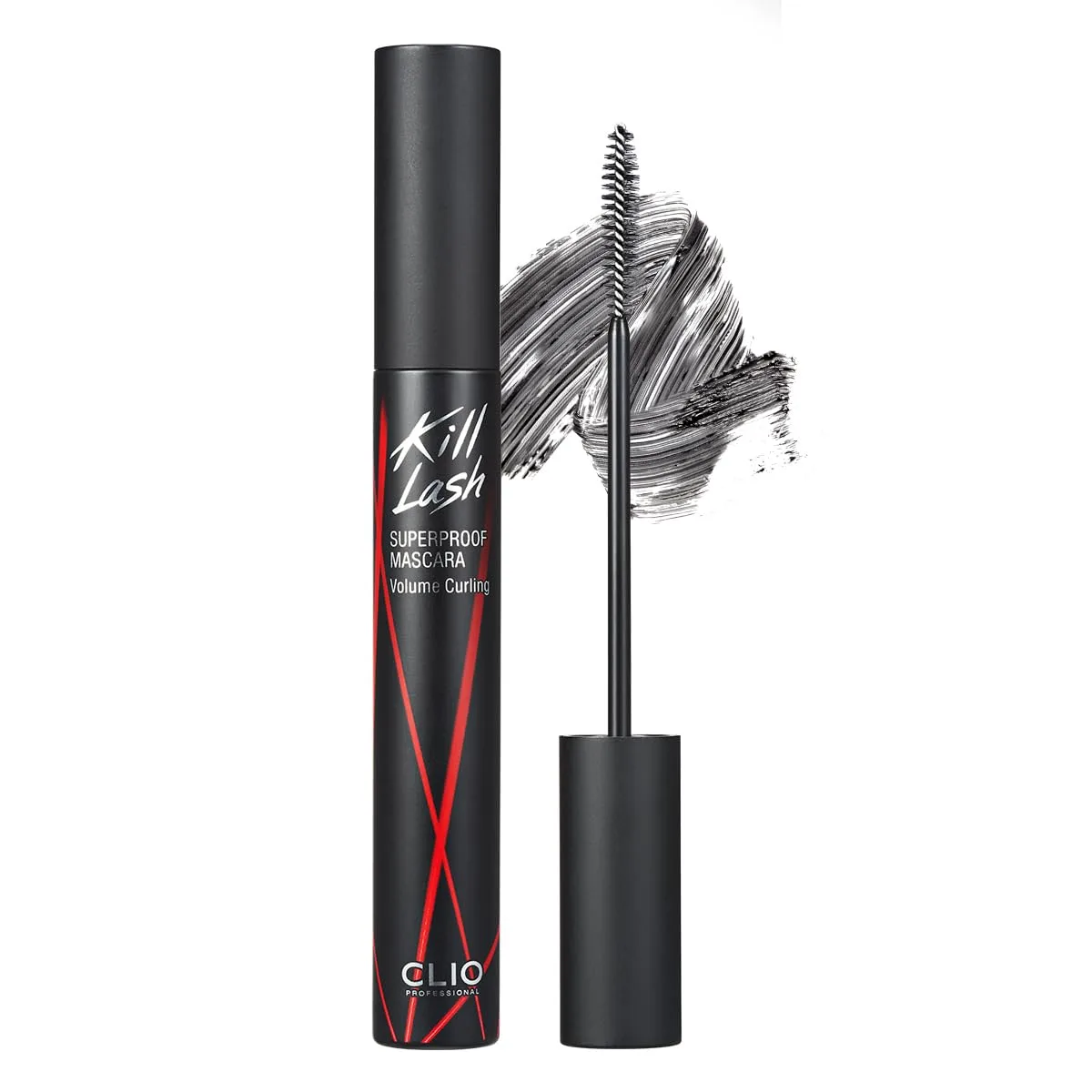 CLIO Kill Lash Superproof Mascara, Waterproof Volumizing Black Mascara for Natural Curling, Smudge & Flake-Proof, Buliable Voulme for Bold & Defined Curls, Safe for Sensitive Eyes (002 Volume Curling)