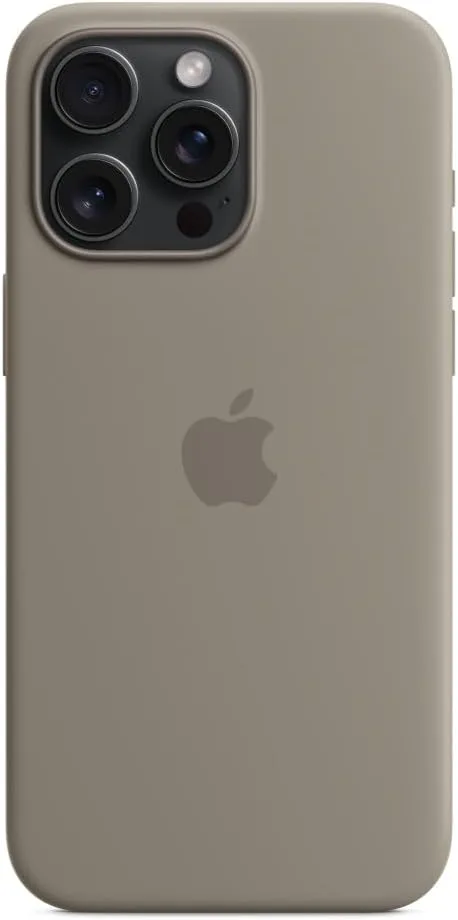 Apple iPhone 15 Pro Max Silicone Case with MagSafe - Clay