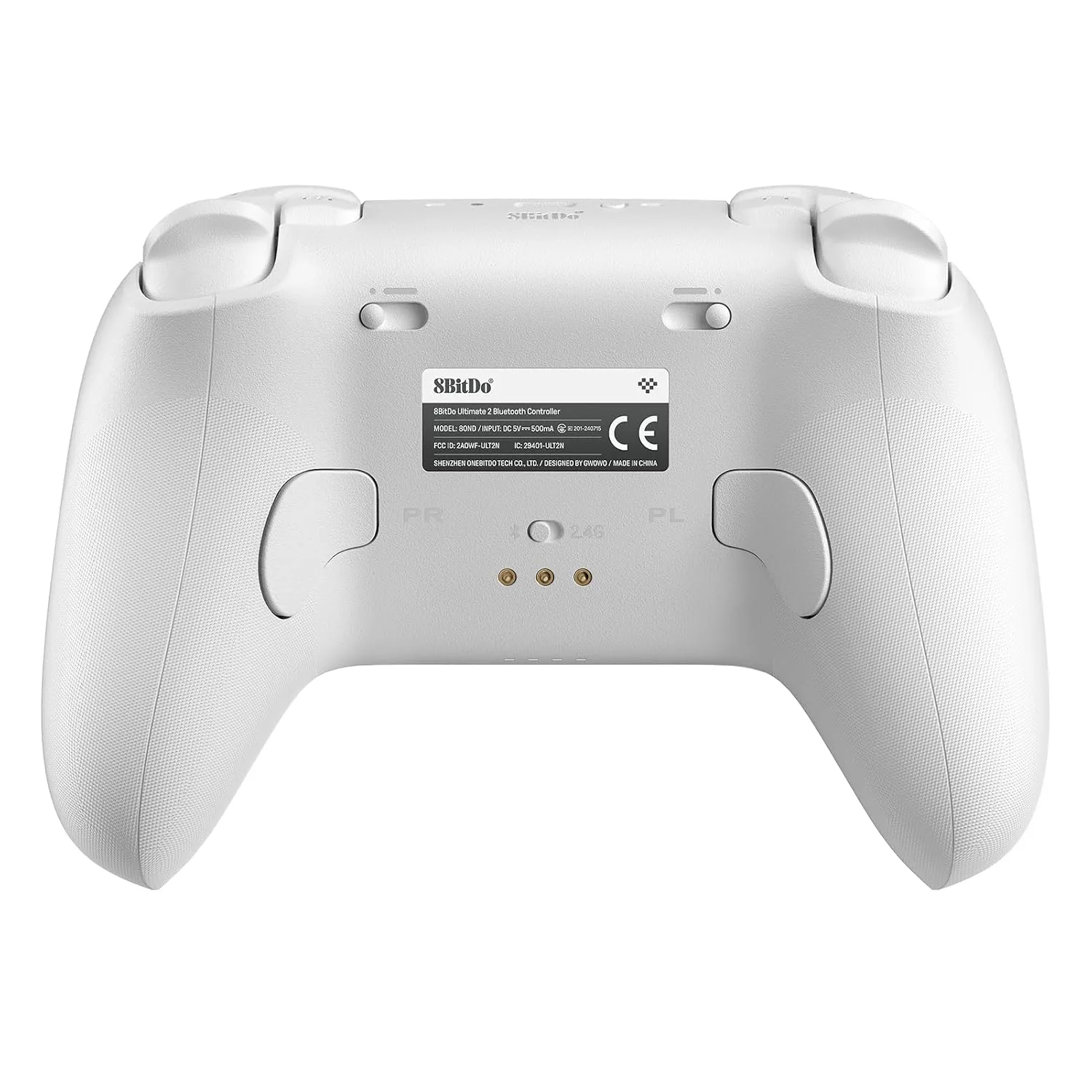8Bitdo Ultimate 2 Bluetooth Controller for Switch & Windows PC, Switch Pro Controller with TMR Joysticks, Switchable Hall Effect/Tactile Triggers, Vibration and Motion Control, RGB Fire Ring, White