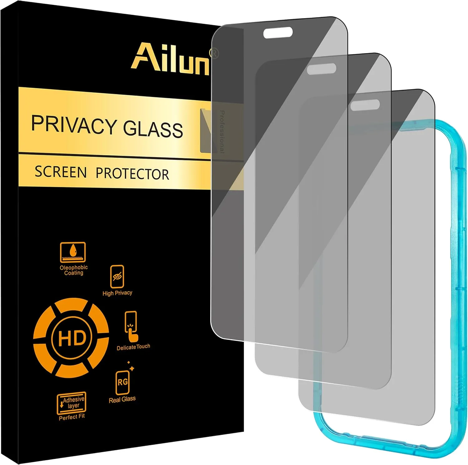Protector de pantalla Ailun para iPhone 18 Pro 6.3 pulgadas 3 unidades