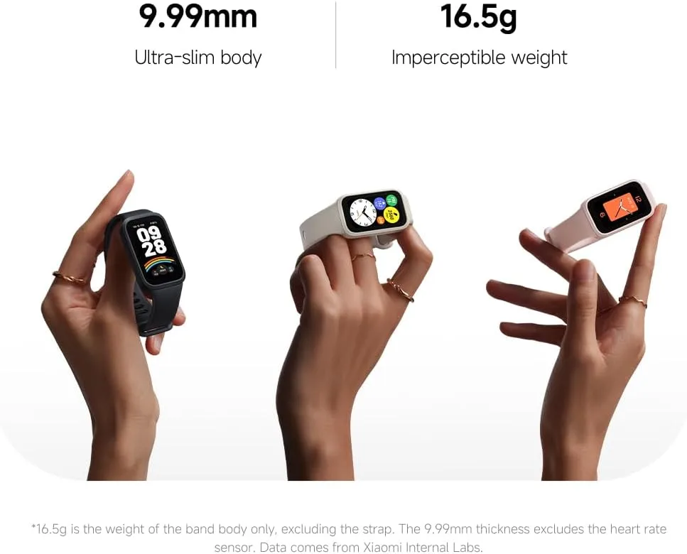 XIAOMI Smart Band Active Global Version 1.47'' Display 18-Day Battery Life Modes All-Day Health and Fitness Monitoring 5ATM (9 Active Black)