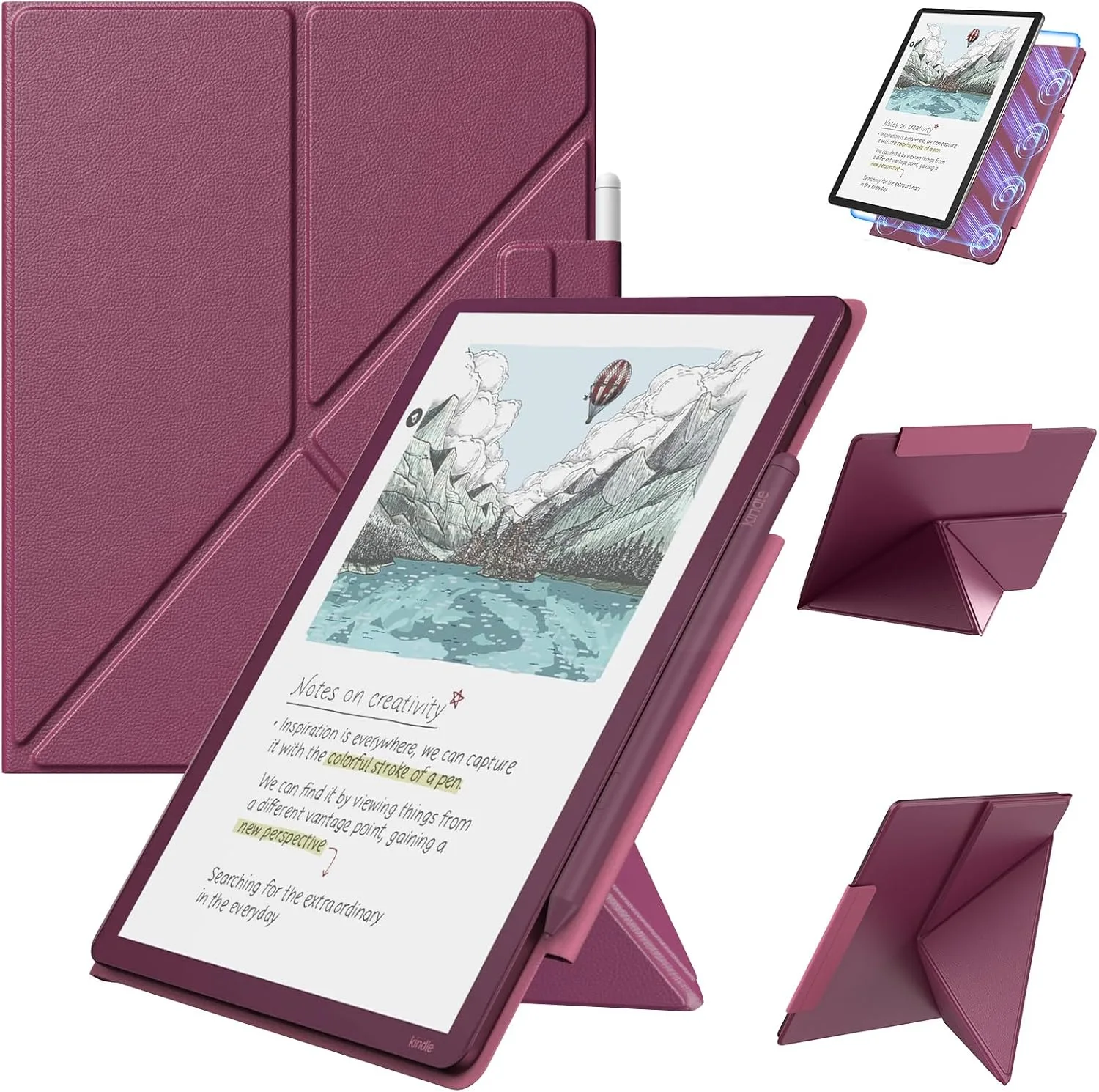 MoKo Magnetic Case for 11" Kindle Scribe& Kindle Scribe Colorsoft 2025/2026