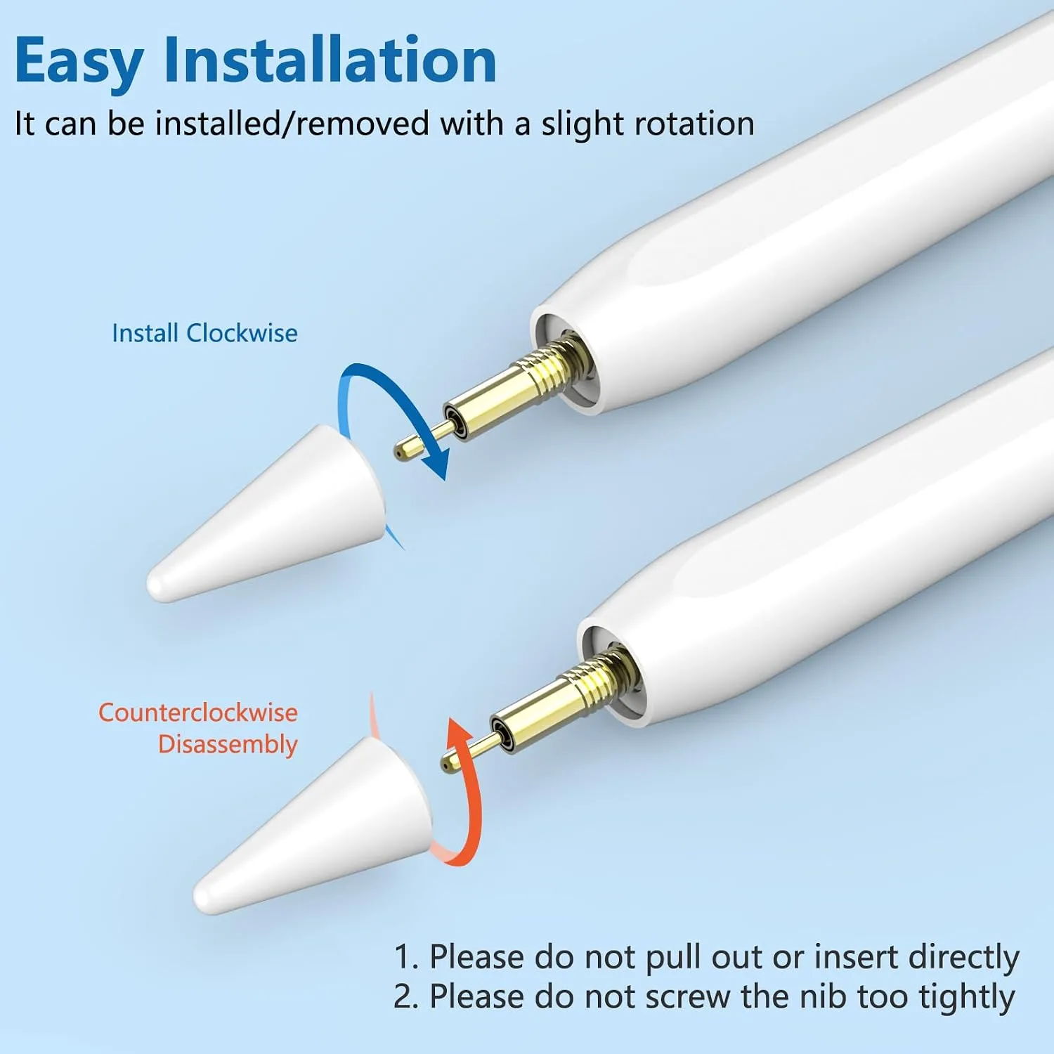 8 Pack Pencil Tips, Replacement Tips Only Compatible with Our KARFUN Pencil