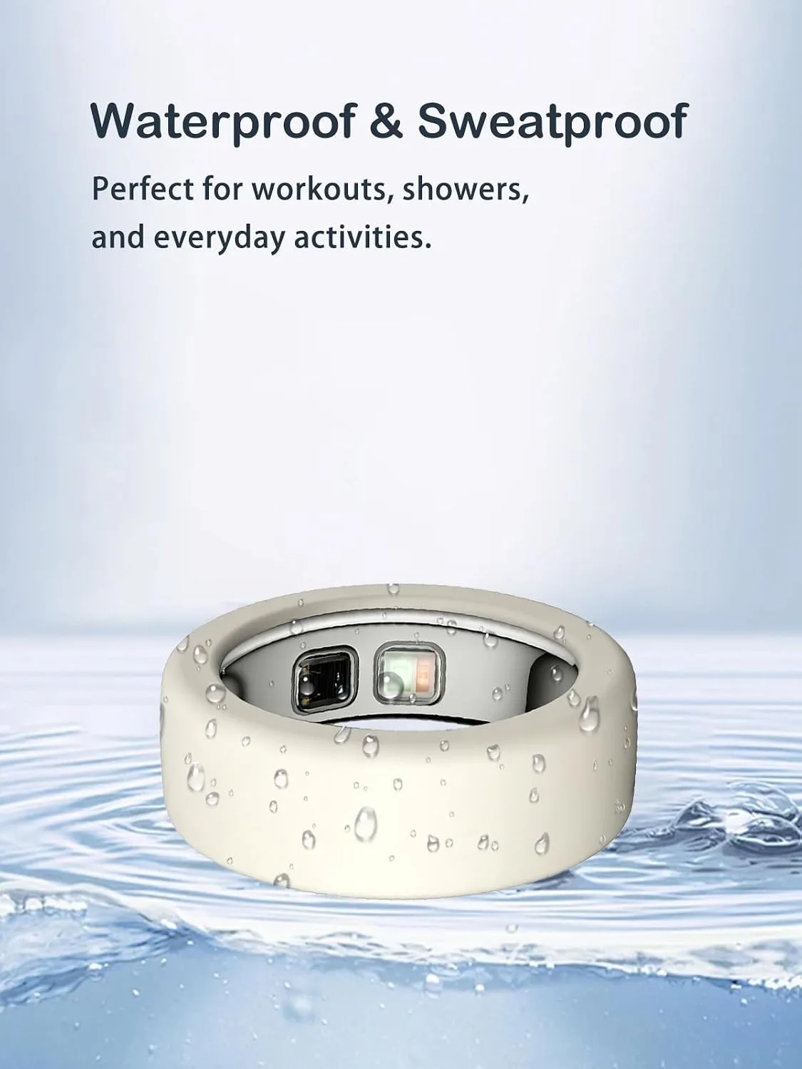 Silicone Case for Oura Ring 5, 2-Pack, M (10-13),Burgundy+Starlight