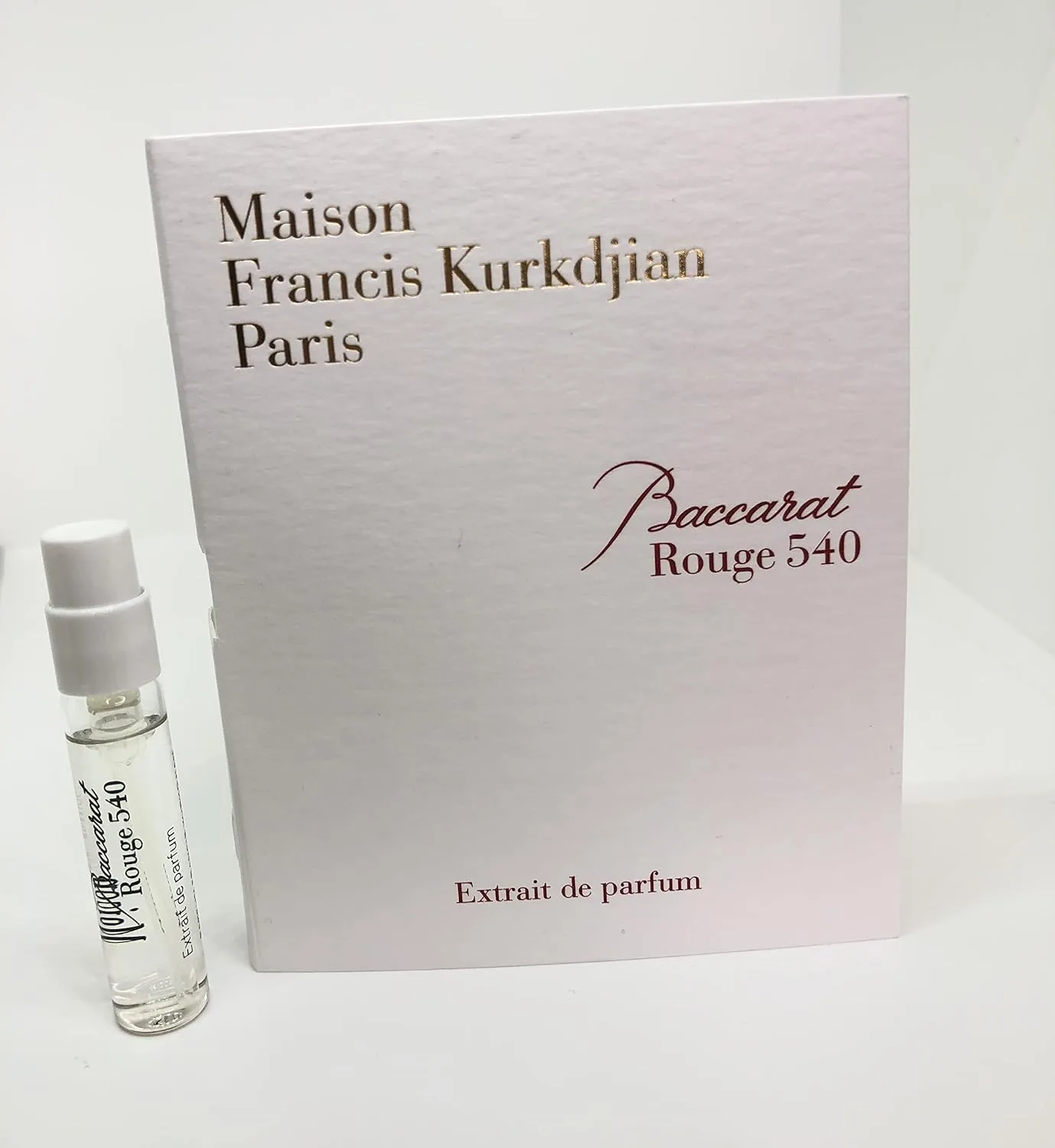 Maison Francis Kurkdjian Baccarat Rouge 540 EXTRAIT de Parfum Vial Sample Spray 2ml/ 0.06oz New