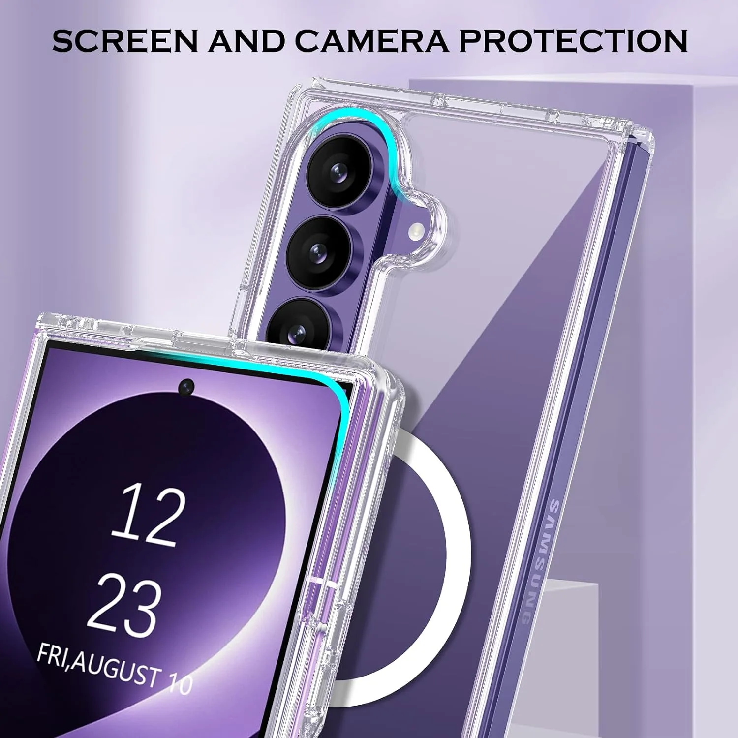 YINLAI for Samsung Galaxy Z Fold 8 Ultra Case 8.0" 2026, Clear