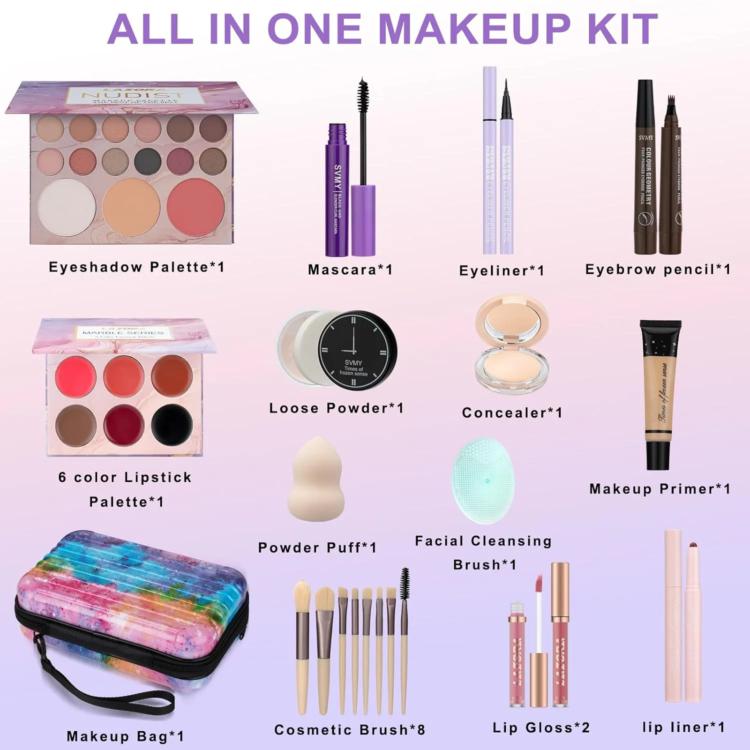 Makeup Kit Makeup Set for Teens & Girls Make Up Sets for Girls 10-12 Makeup Gift Set for Teenagers Makeup kits for Teen Beginner