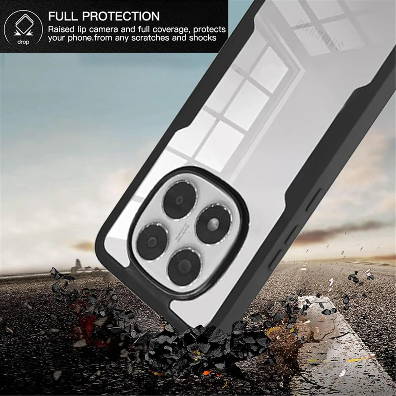 for Redmi Note 14 Pro+ Plus 5G Case with Screen Protector QB Blue