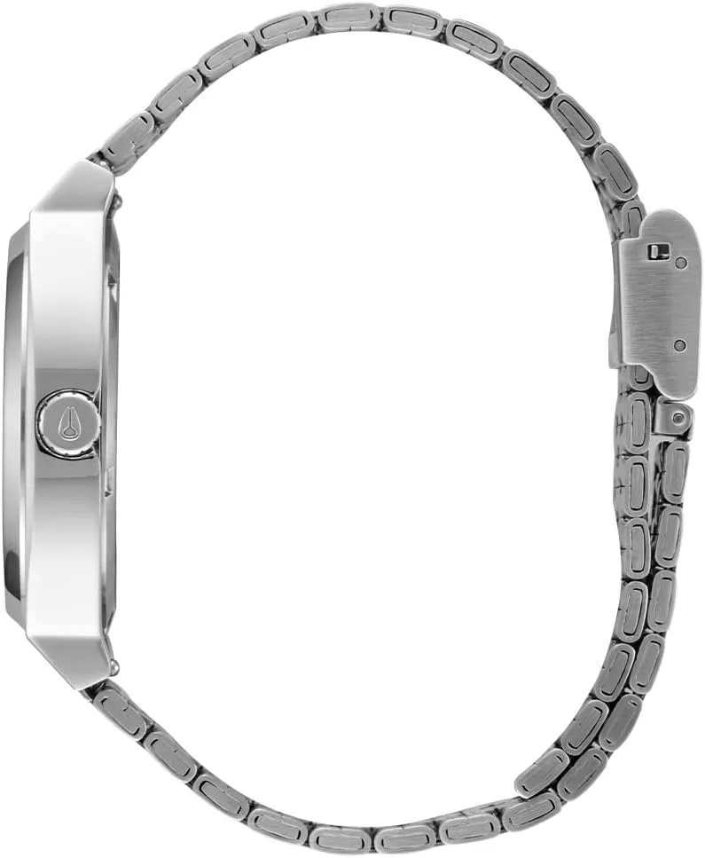 NIXON Time Teller A045 - 100m Water Resistant Men's Analog Fashion Watch (37mm Watch Face, 19.5mm-18mm Stainless Steel Band)