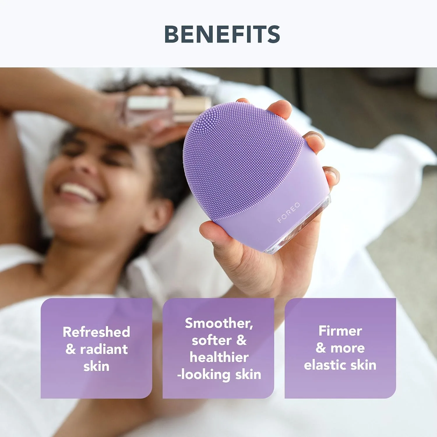 FOREO Luna 4 Facial Cleansing Brush + Micro-Foam Cleanser 2.0 Bundle
