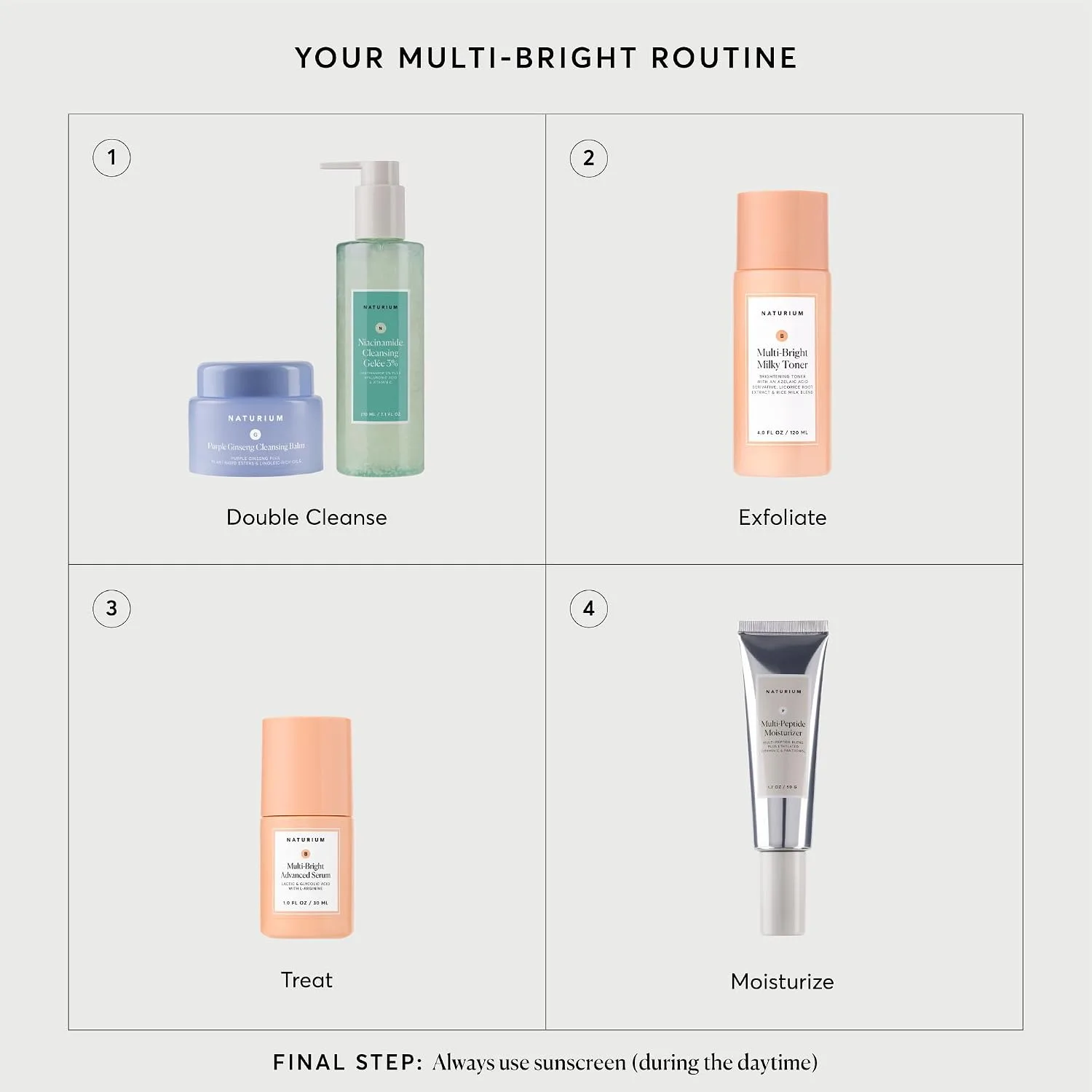 Naturium Multi-Bright Milky Toner, Exfoliating Skincare for Face with Azelaic Acid, 120 mL / 4 fl oz