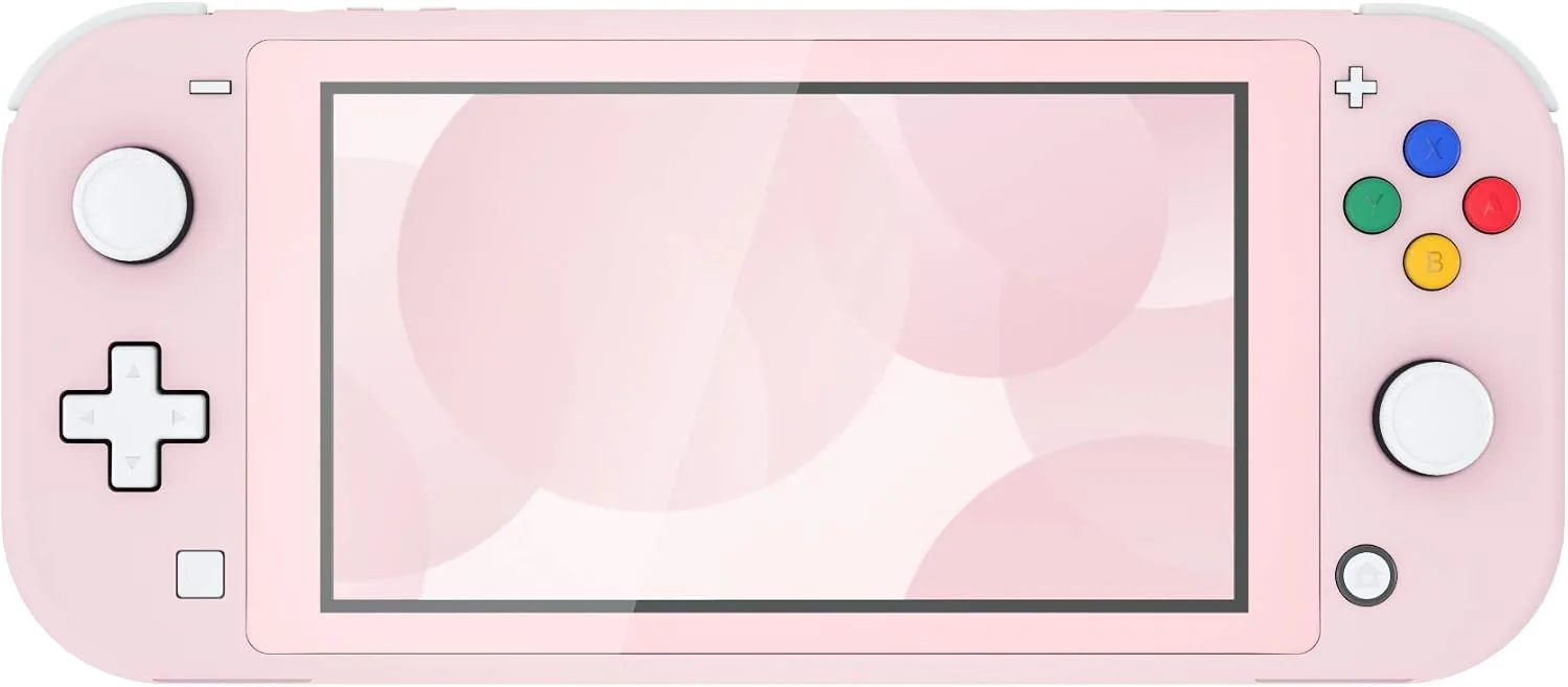 eXtremeRate Cherry Blossoms Pink DIY Replacement Shell for Nintendo Switch Lite, NSL Handheld Controller Housing with Screen Protector, Custom Cover for Nintendo Switch Lite [Console NOT Included]