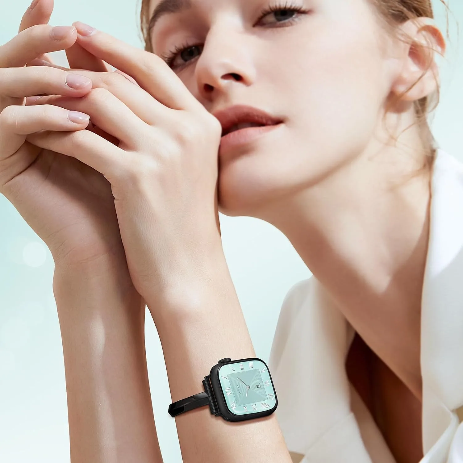 Missair Thin Band Compatible with Apple Watch for Women