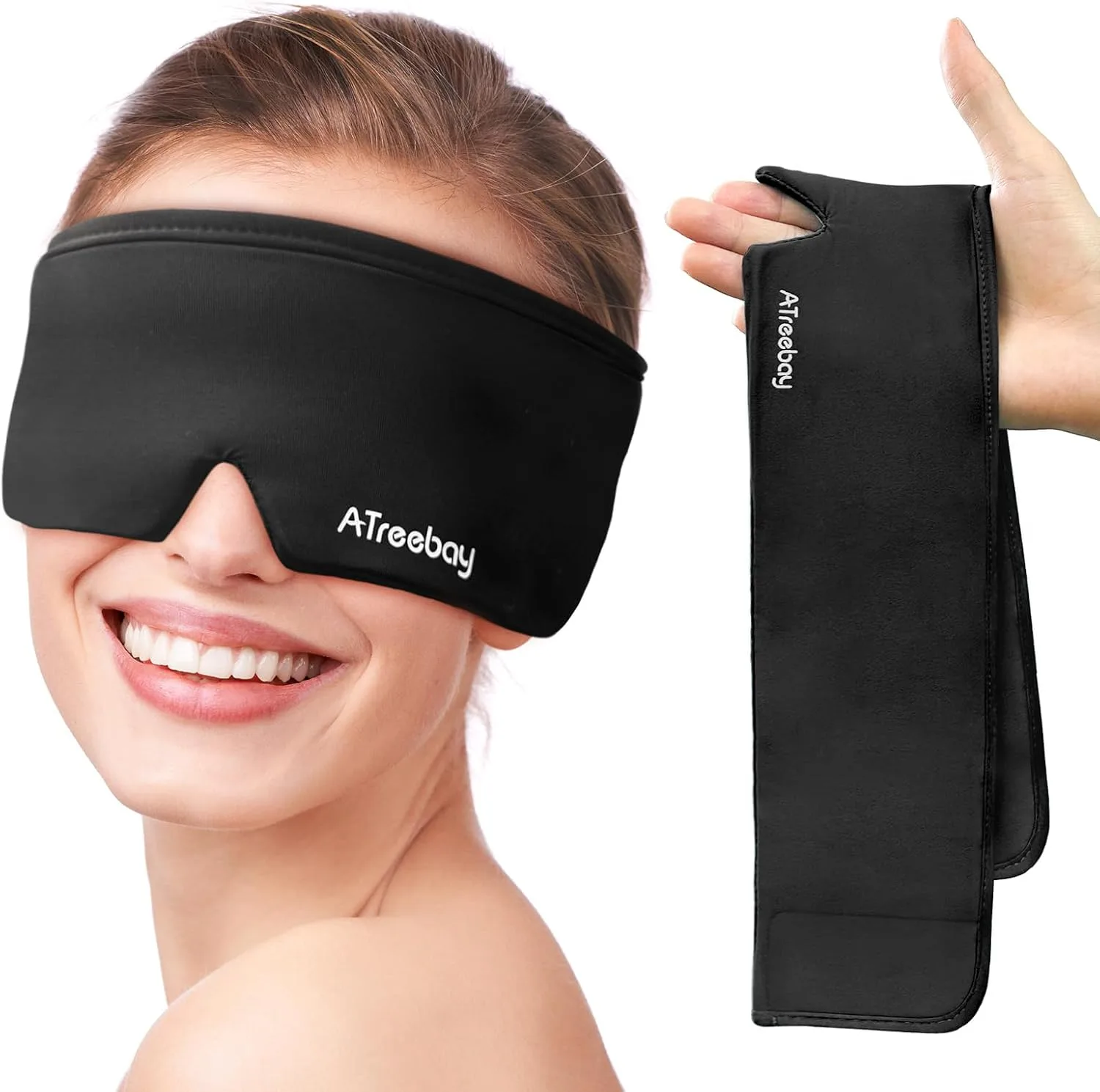 Cooling Eye Mask for Puffy Eyes, FSA Eligible HSA Reusable Eye Ice Pack