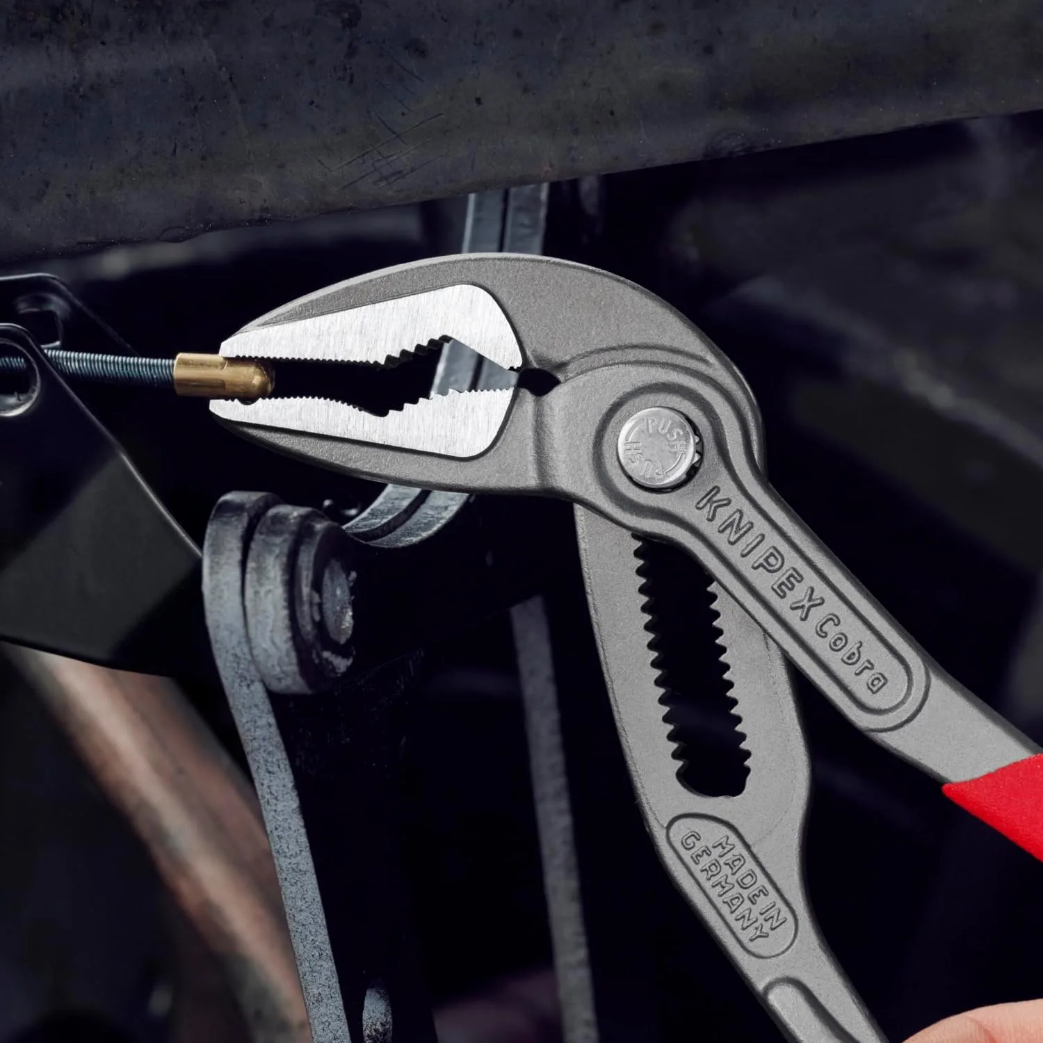 KNIPEX 87 51 180, 7-1/4 in. Cobra® ES Pliers, Capacity 1-1/4 in.