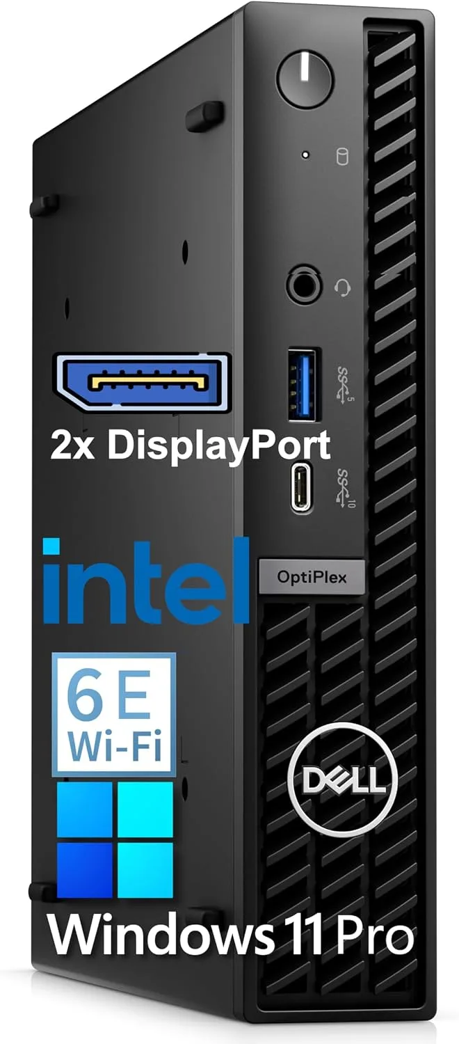Computadora de escritorio Dell OptiPlex 2026 Mini 8GB DDR5 RAM 256GB PCIe SSD