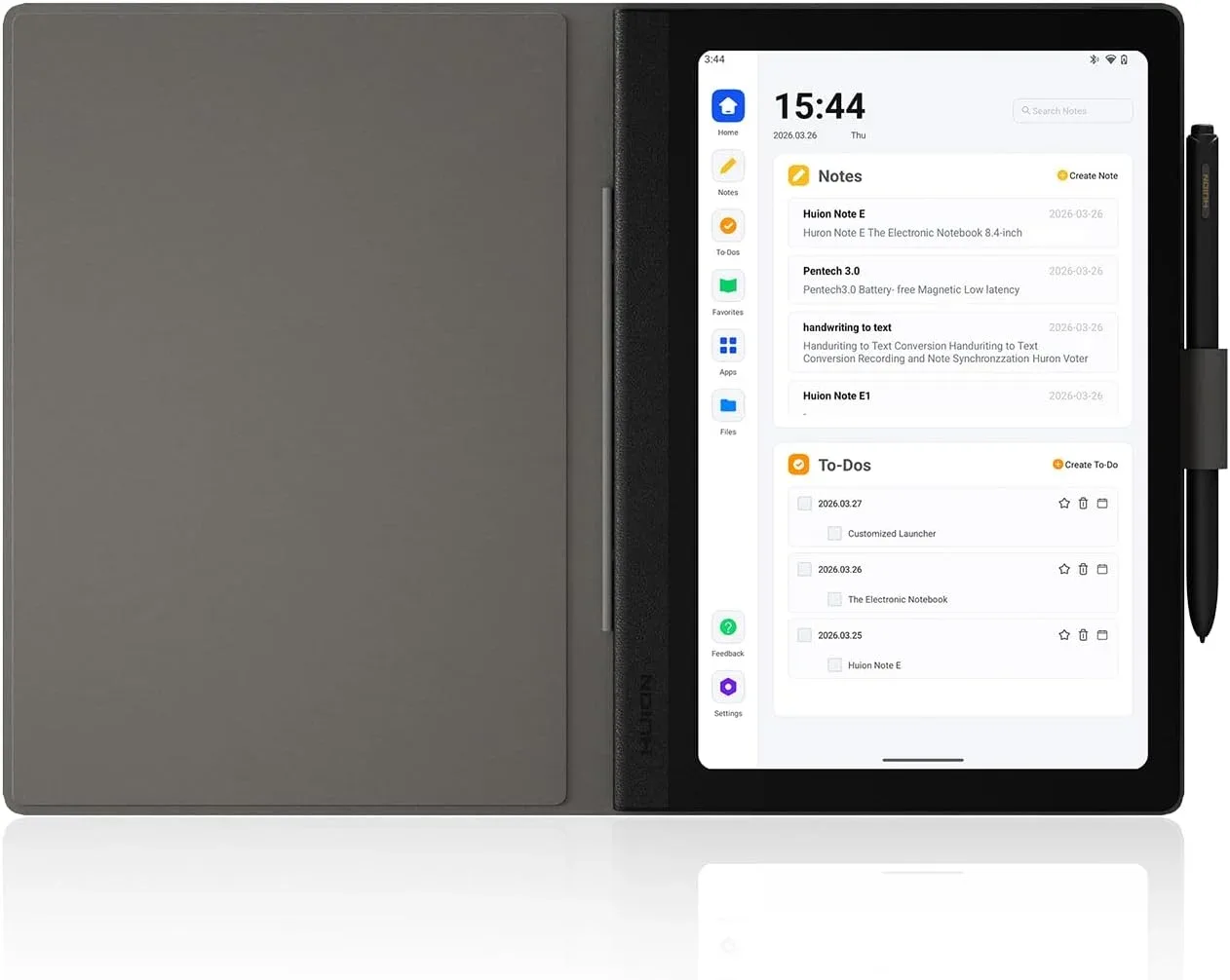 Tablet digital Huion Note E 8.4" con lápiz magnético sin batería