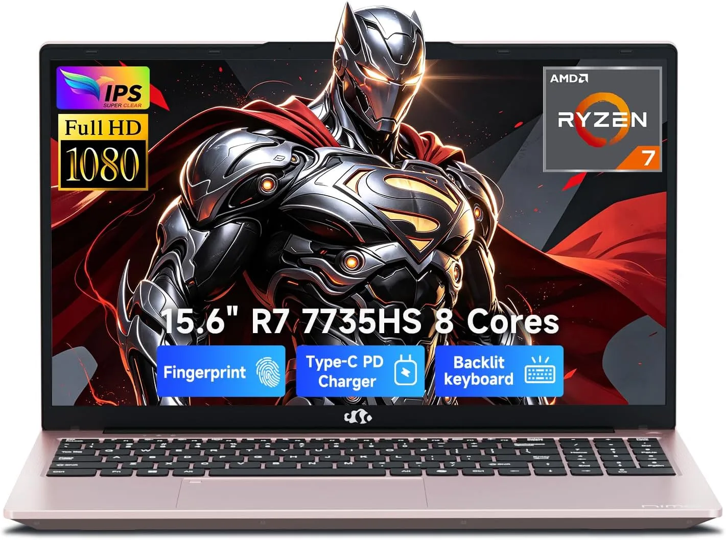 Laptop Gamer Liviana Nimo 15.6" Ryzen 7 7735HS 16GB DDR5 512GB SSD