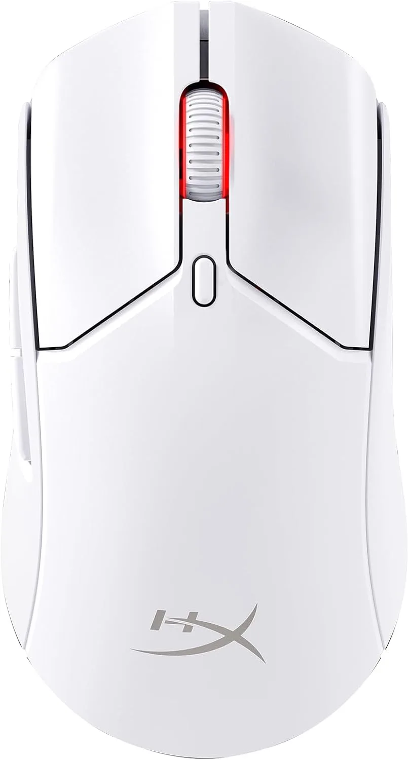 HyperX Pulsefire Haste 2 S – Wireless Gaming Mouse for PC – 64g, Magnesium Alloy Shell, Rechargeable li-ion Battery, 26K Sensor, Dual Wireless, Glass Skates, Silver