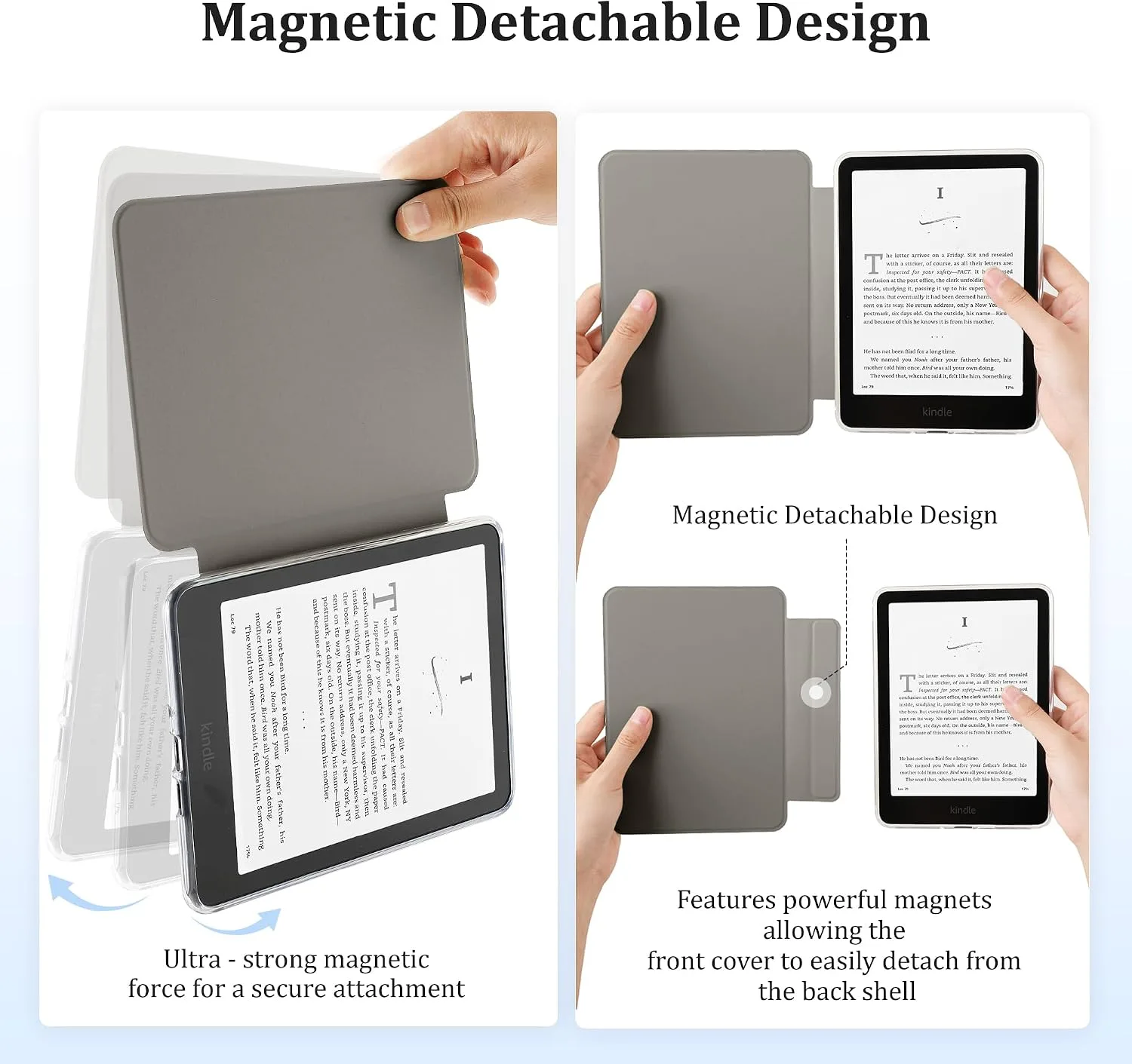 SESENSE Magnetic Case for 7'' Kindle Paperwhite 12th Gen 2024 & Colorsoft