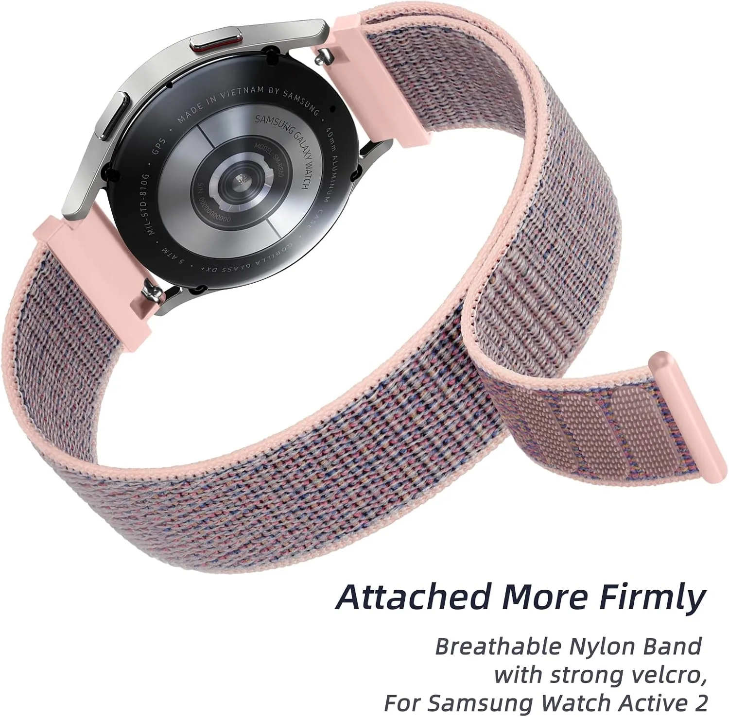 Amzpas Nylon Bands Compatible with COROS PACE 4 / PACE 3 / Pro/APEX 2 Pro/APEX Pro/APEX 46mm Men Women, 22mm Soft Sport Replacement Strap for Coros Pace 4/3 Watch