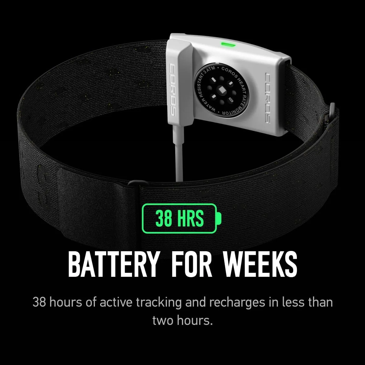 COROS Heart Rate Monitor, Auto-wear Detection
