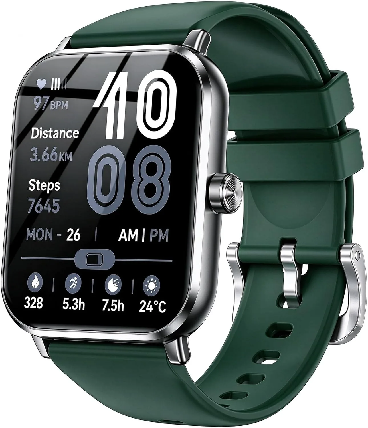 Smart Watch for Men Women, 1.83" HD Touch Screen with Bluetooth Call, IP68 Waterproof, 140+ Sport Modes, Fitness Tracker with Heart Rate & Sleep Monitor, Pedometer, Compatible with Android iPhone