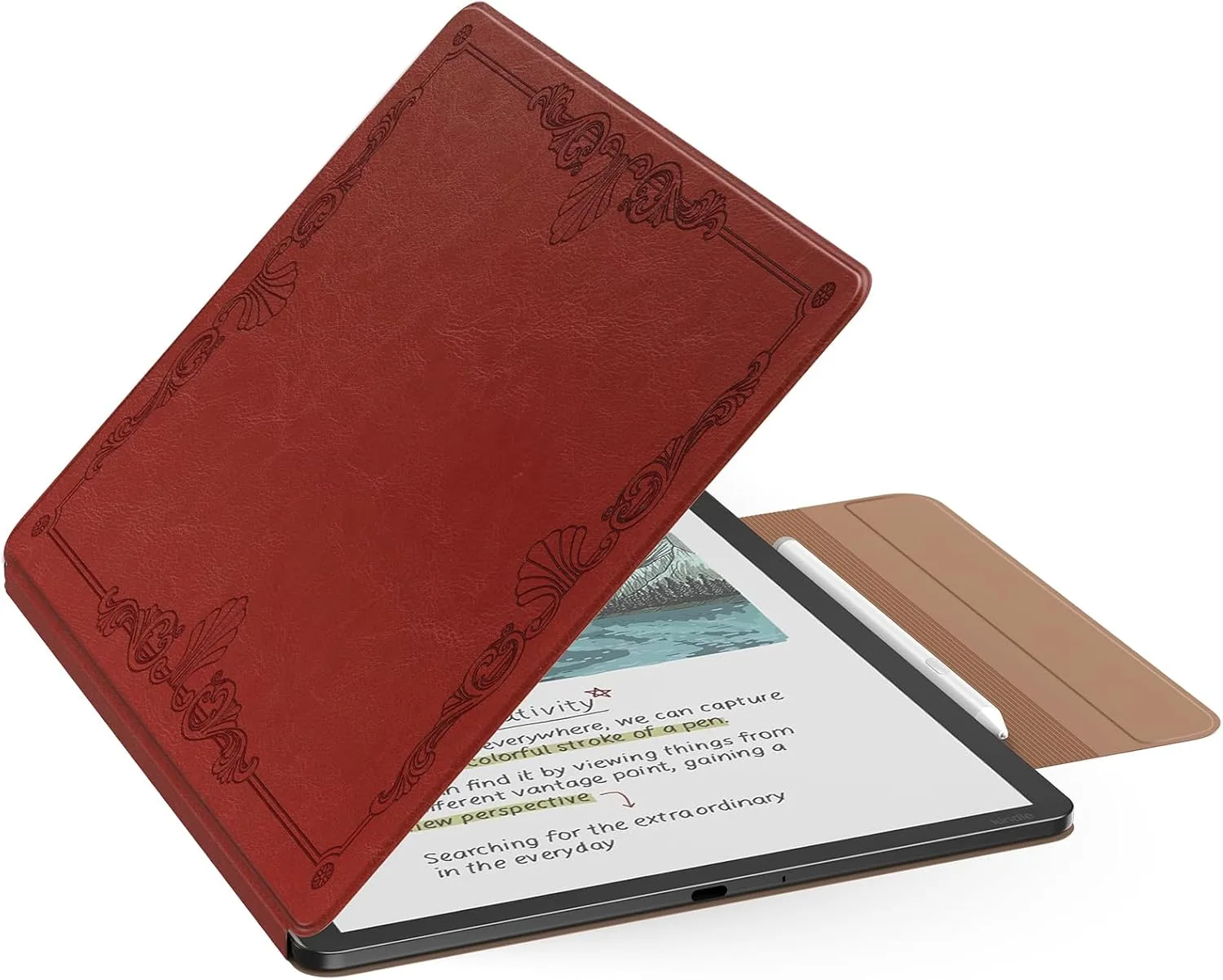 MoKo Magnetic Case for 11" Kindle Scribe 3rd & Colorsoft 1st, Vintage Style