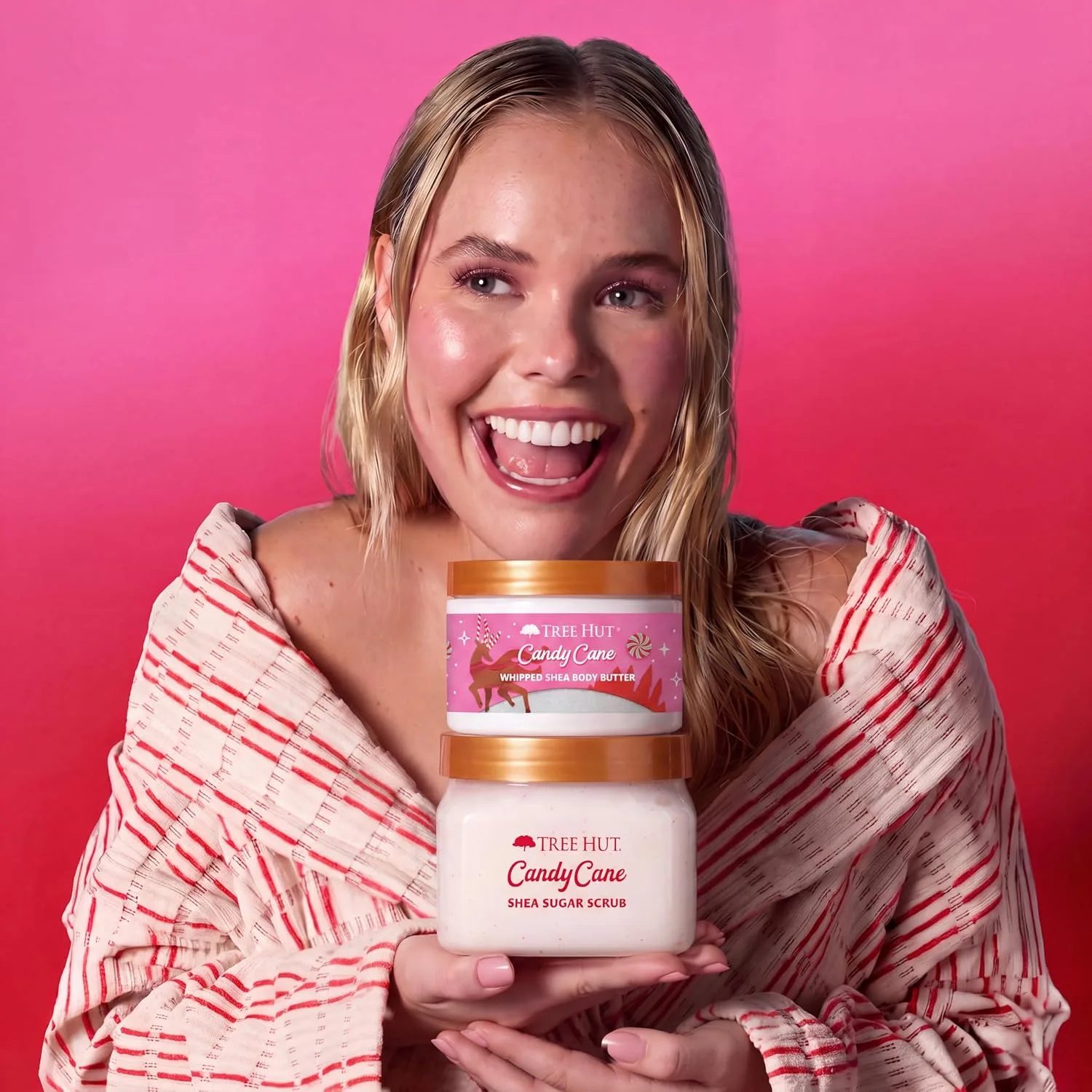 Tree Hut Candy Cane Body Scrub, Limited Holiday Edition, 18 Oz