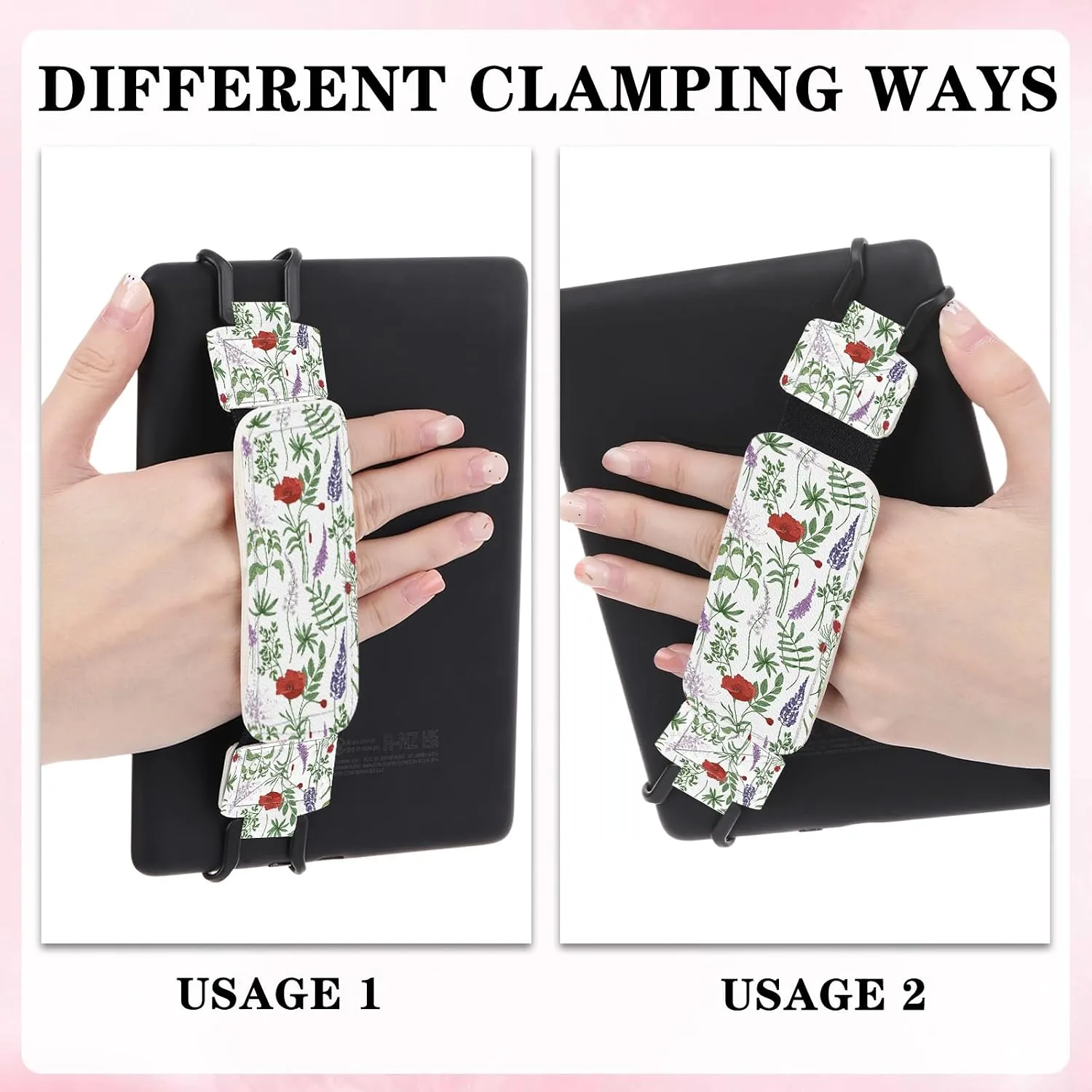 Hand Strap Holder for Kindle, Wildflowers
