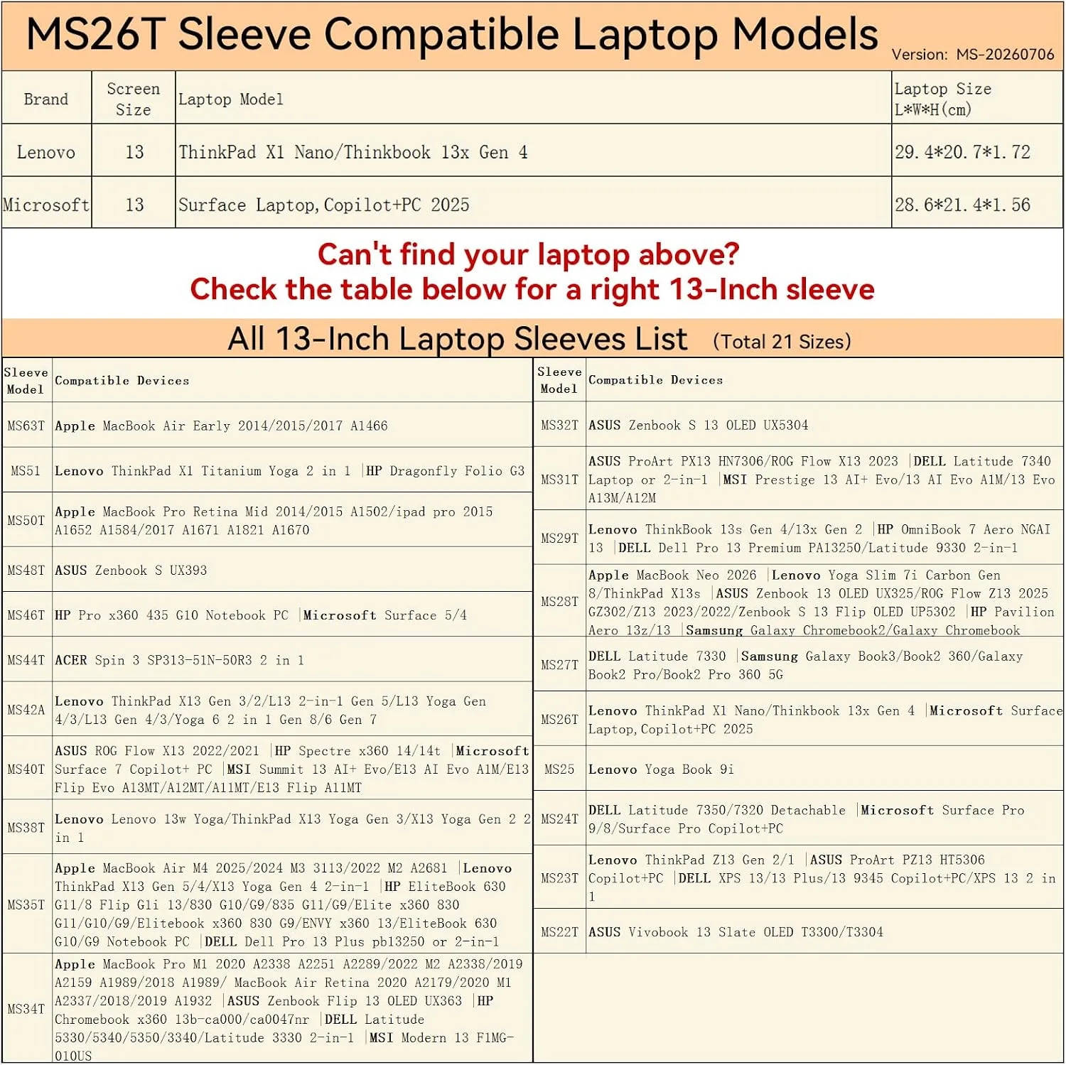 Smatree MS26TW Hard Protective 13 inch Laptop Sleeve Case for Apple/Lenovo