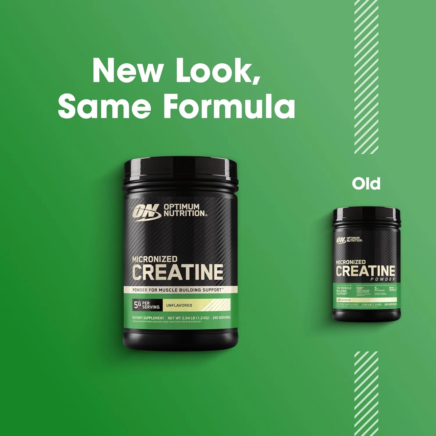 Optimum Nutrition Creatine Monohydrate Powder, Unflavored, 240 Servings