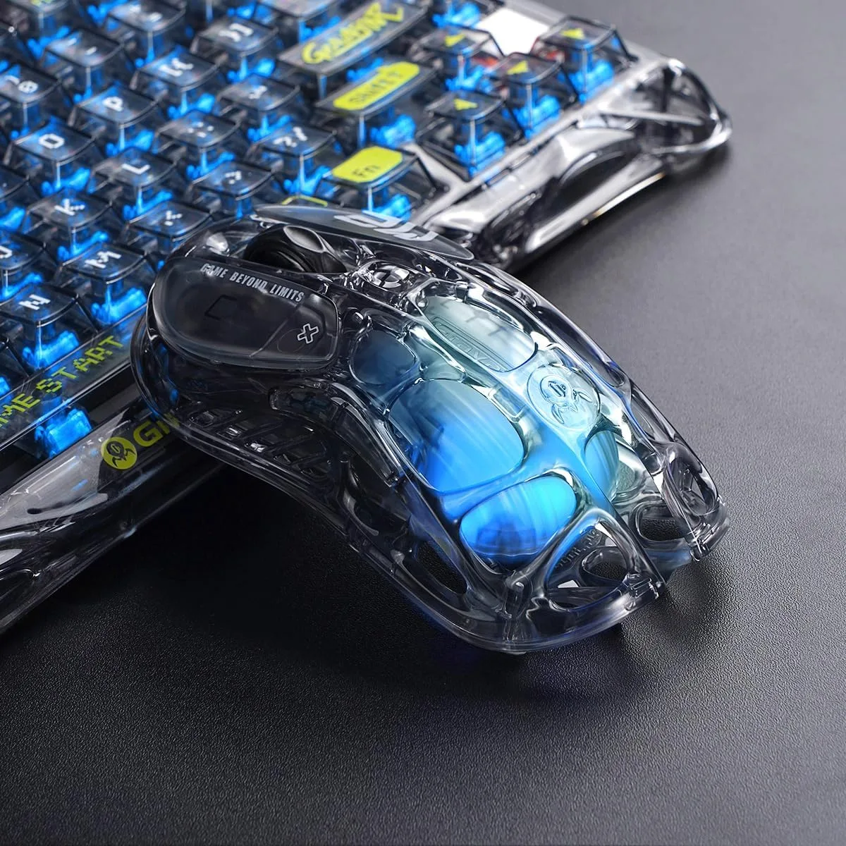 GravaStar Mercury M2 Wireless Gaming Mouse with RGB - 1k Polling Rate