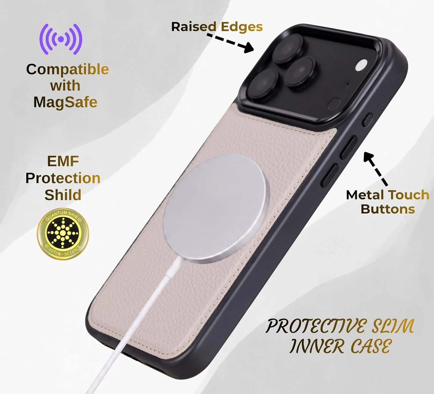 VENOULT Leather Wallet Case for iPhone 18 Pro MAX, Compatible with MagSafe