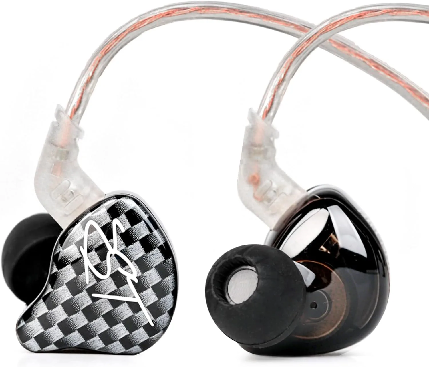 YINYOO KZ-ZST Hybrid Banlance Armature with Dynamic in-Ear Earphone 1BA+1DD HiFi Headset Wired Earbuds IEM Headphones Gaming Earbuds (Black-zst with Microphone)