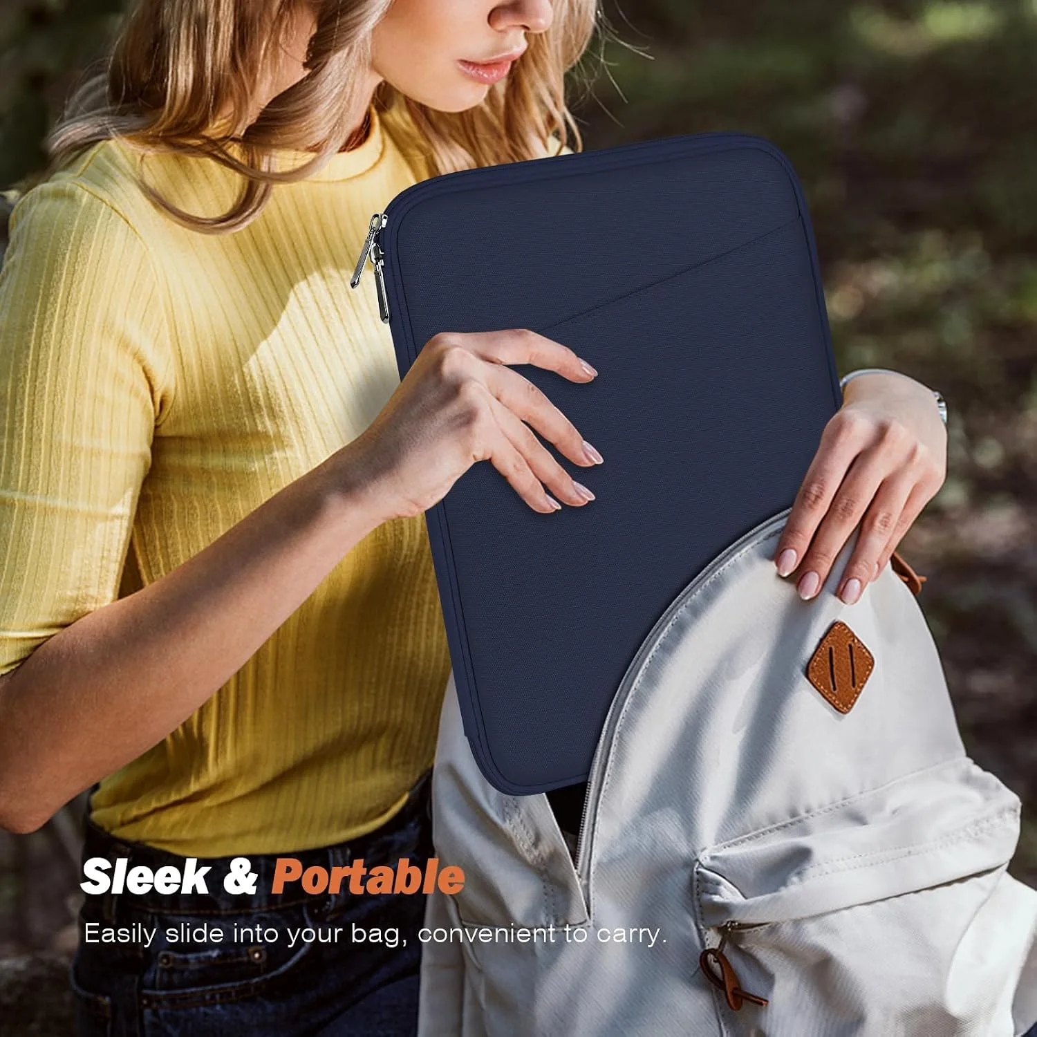 MoKo 13 Inch Tablet Sleeve Bag Carrying Case with Accessory Pocket