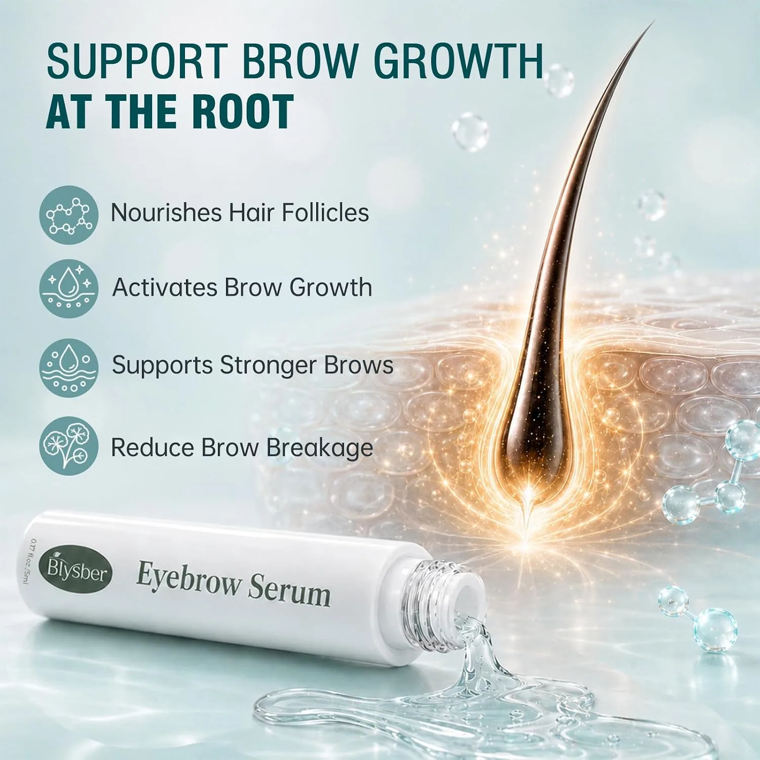 BIYSBER Eyebrow Growth Enhaning Eyelash Primer with Hyaluronic Acid