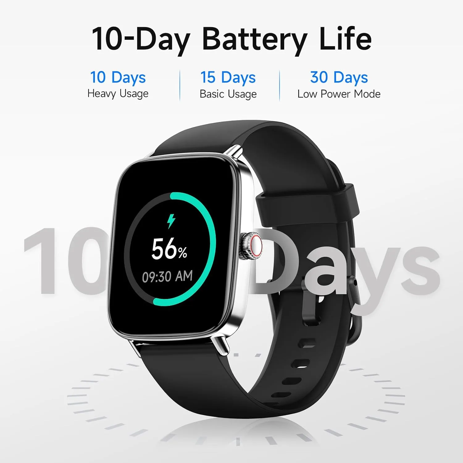 Smart Watch for Men Women, 1.85" HD Smartwatch (Answer/Make Calls), 2 Bands