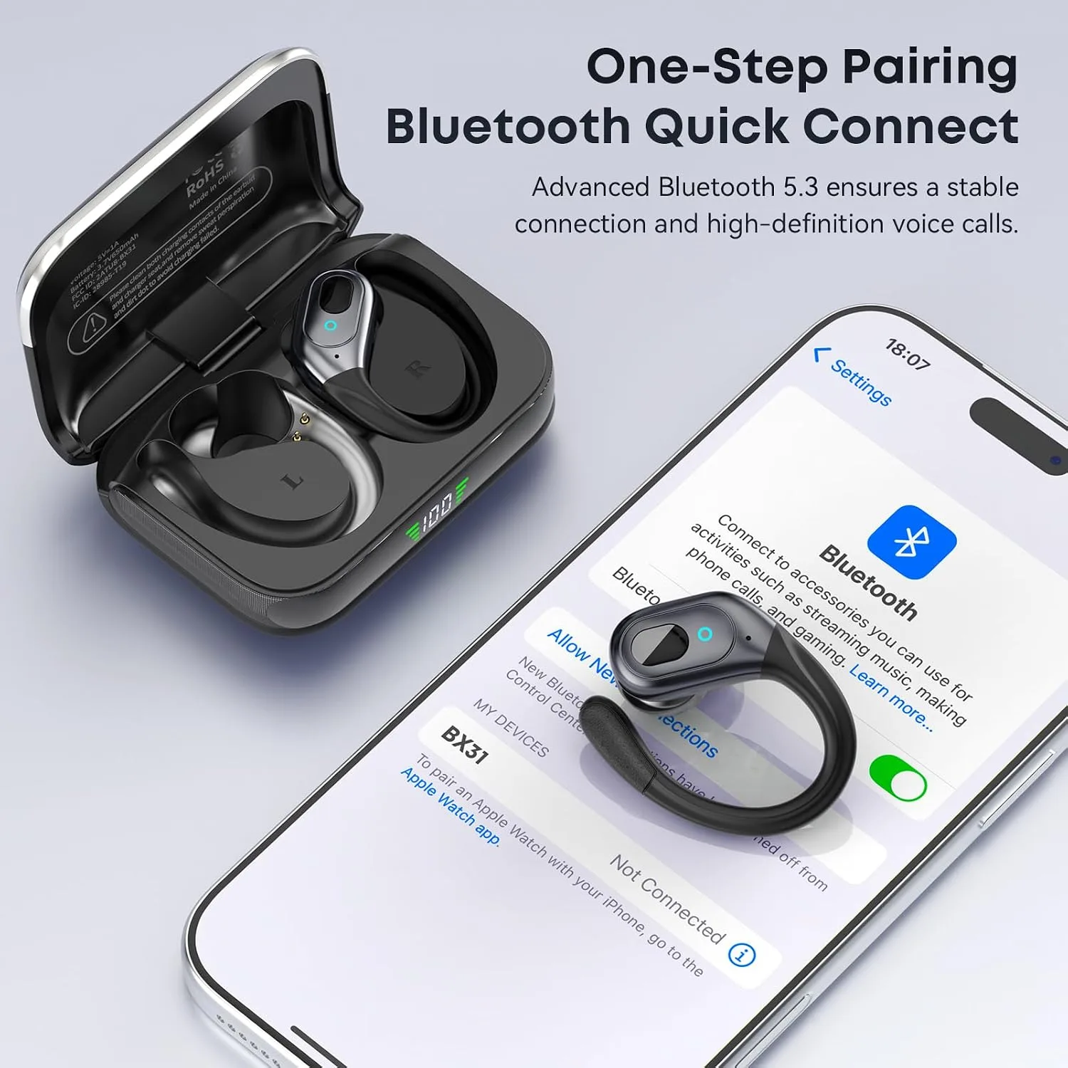 Wireless Earbuds, Sports Bluetooth Headphones, Running Headphones