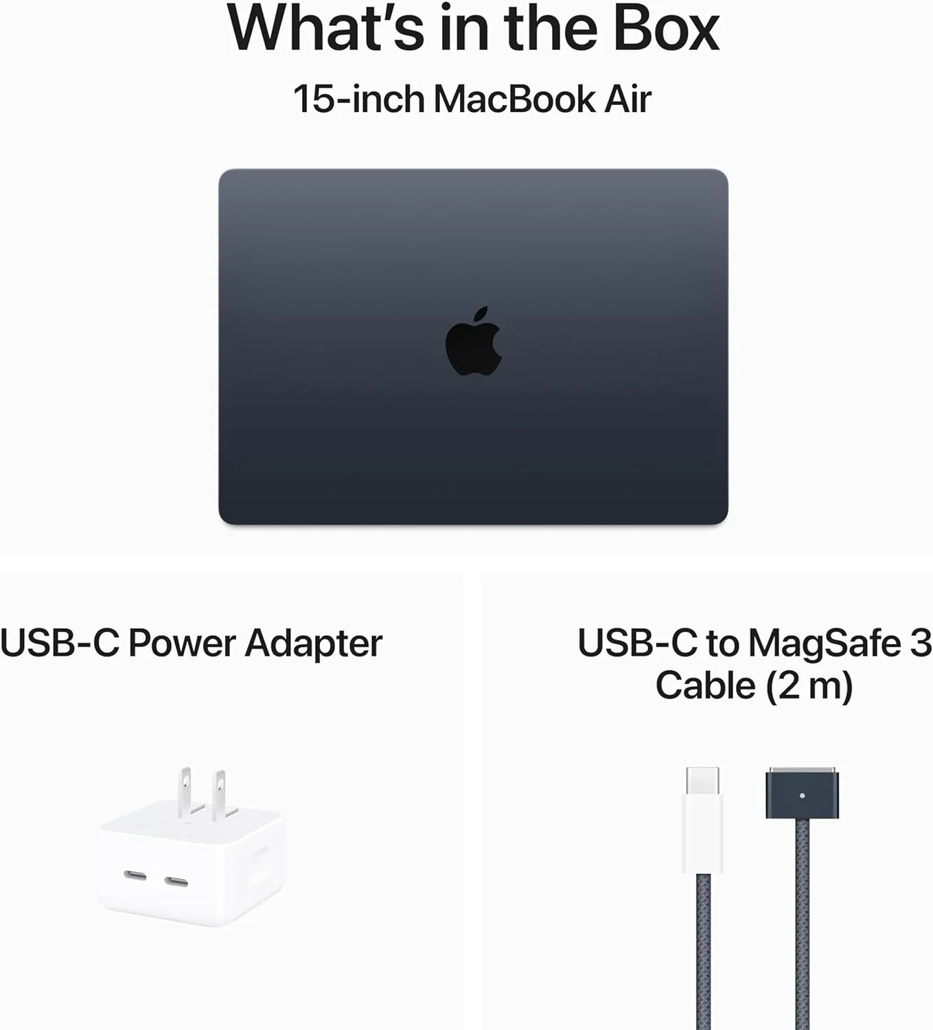 Apple 2024 MacBook Air with Apple M3 Chip (15-inch, 8GB RAM, 256GB SSD Storage) - Midnight (Renewed)