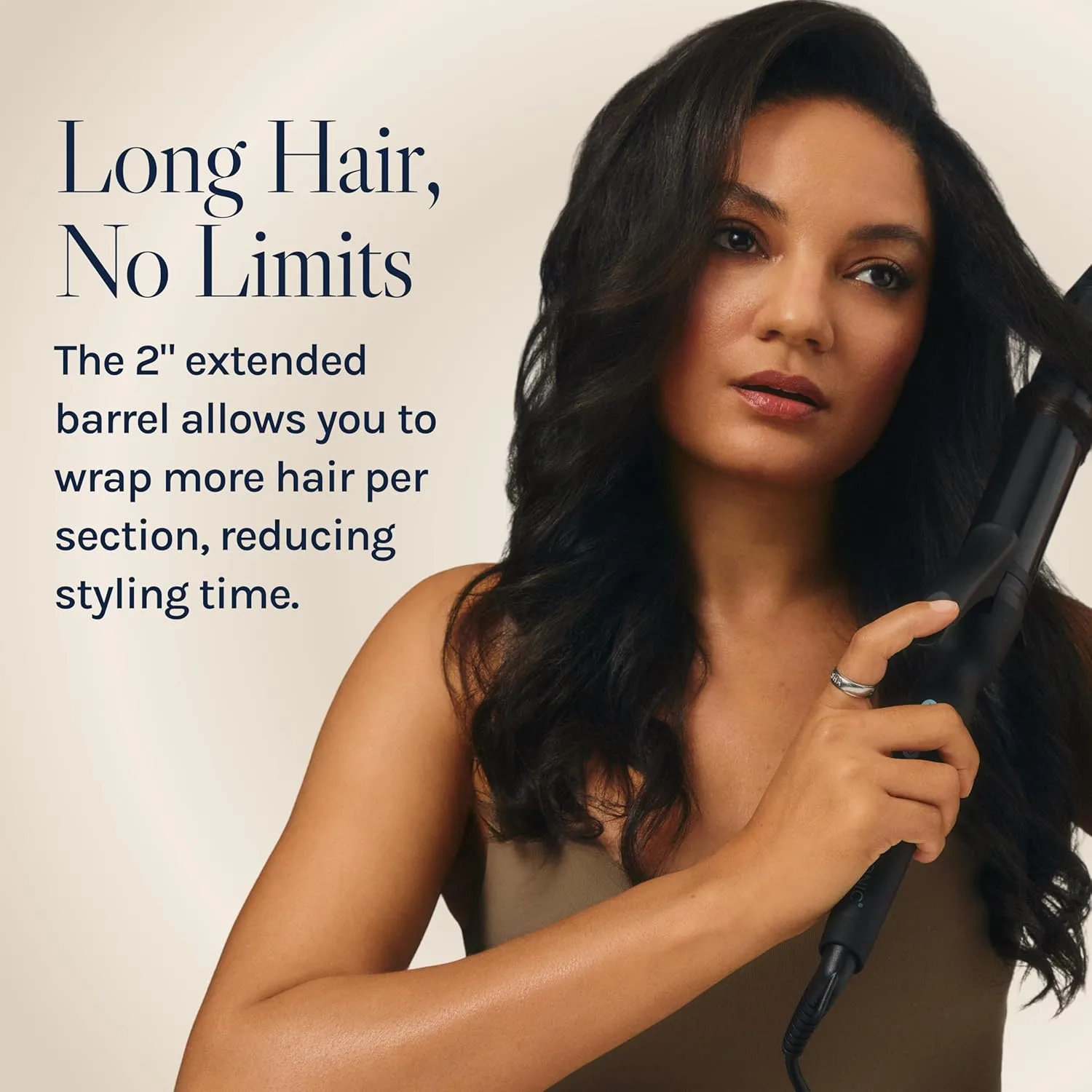BIO IONIC Long Barrel Curling Iron, Moisture Heat Technology & NanoIonic MX