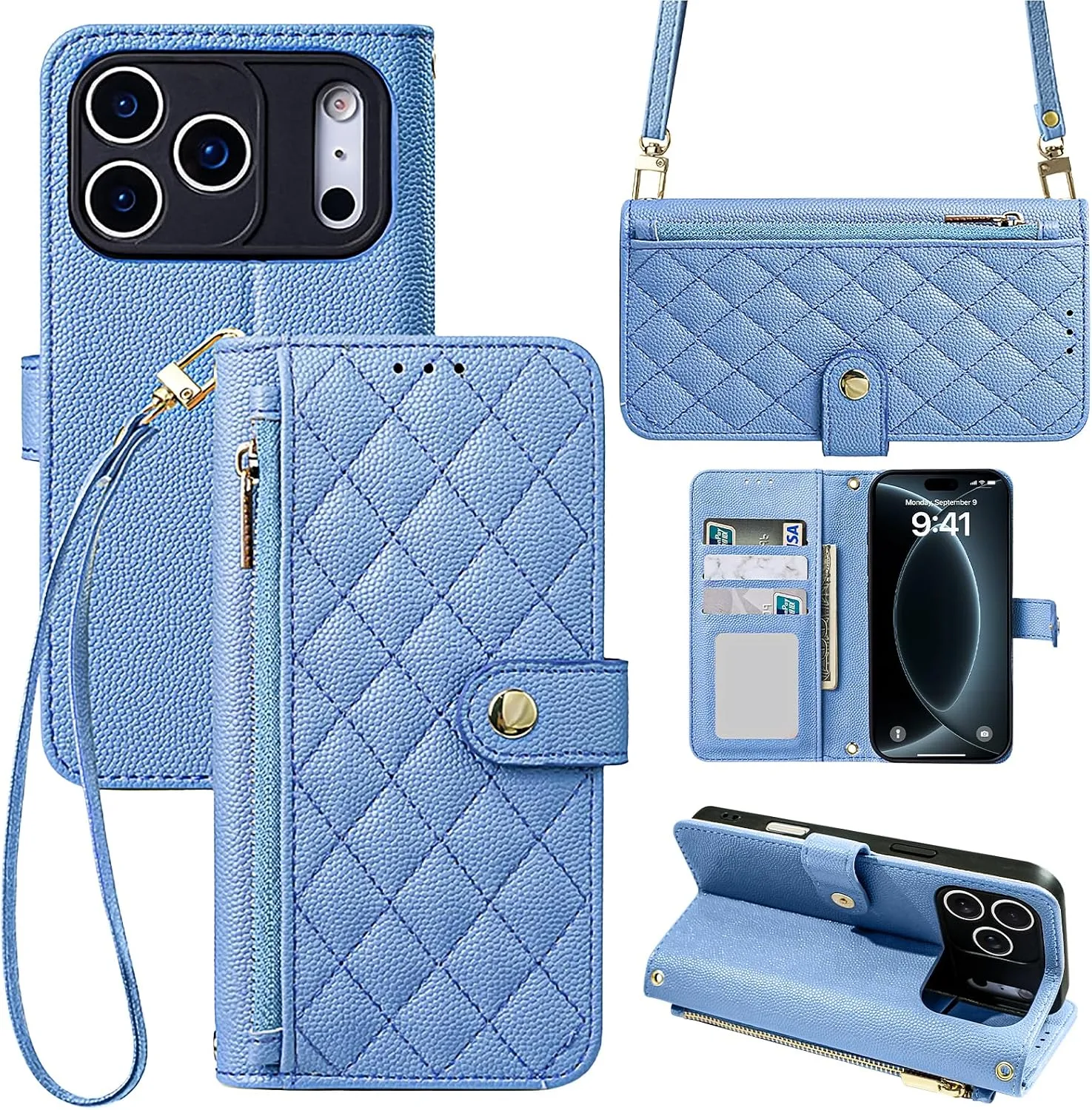 Funda billetera para iPhone 18 Pro Aidvaia Glacier