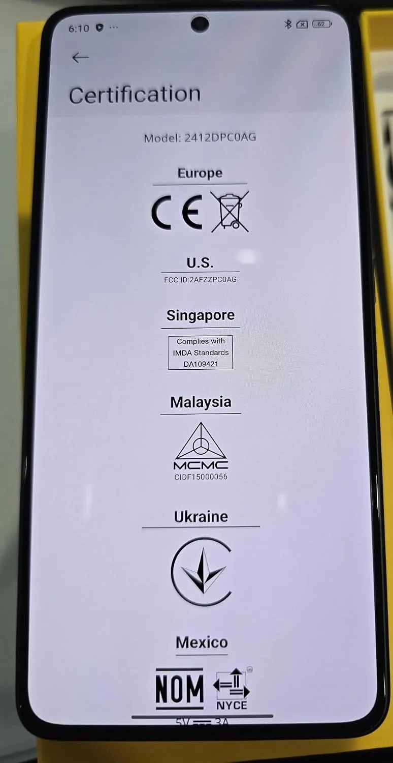 XIAOMI Poco X8 PRO MAX 5G Ai (Compatible with Tmobile Mint Tello & Global) (256GB + 12GB) 6.83" 50MP Gamers Phone NFC Dual sim Unlocked Model 2602BPC18G Liberado (White)